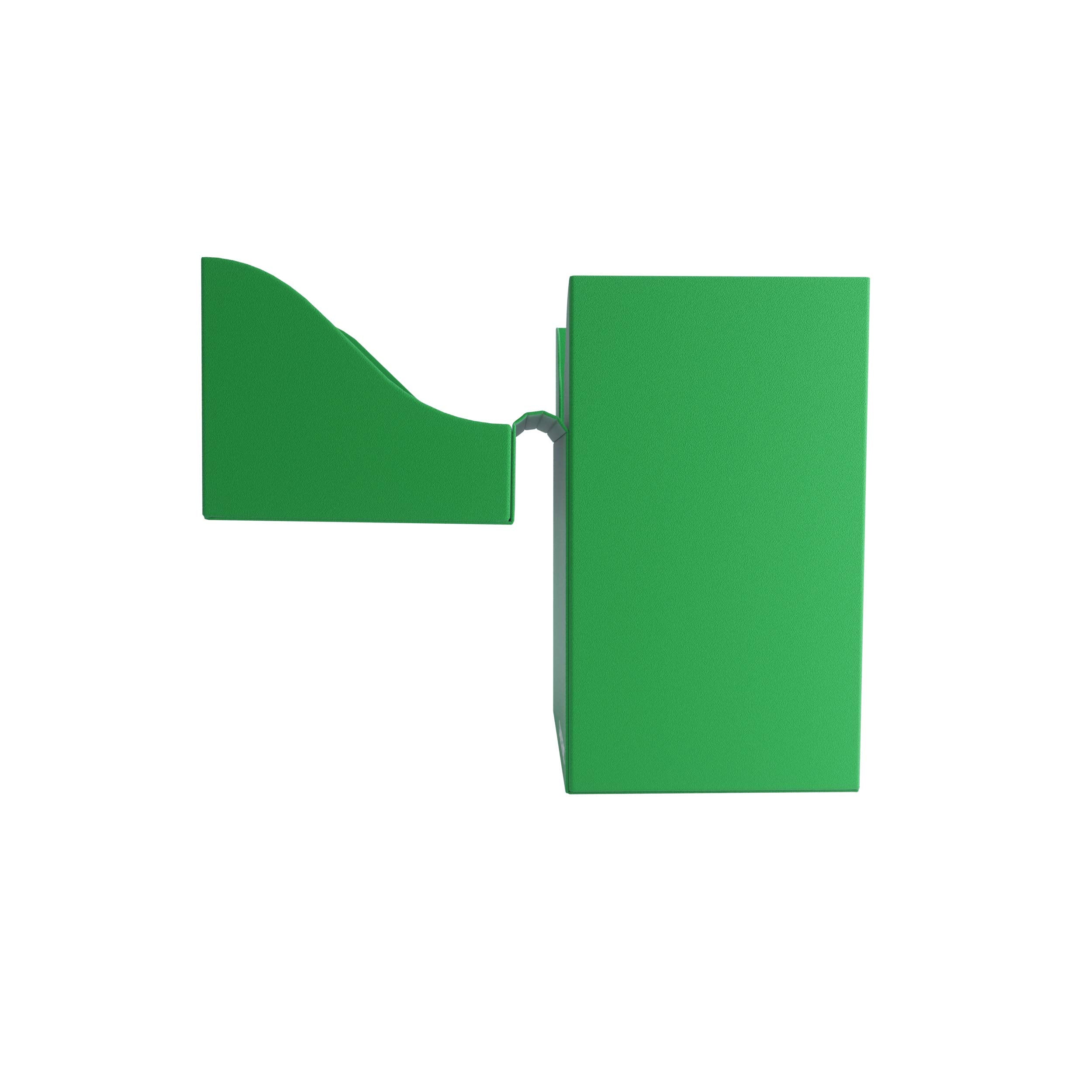 Gamegenic 80-Card Deck Holder - Green | Self-Locking Lid | Cobra Neck Technology | Includes Divider 7
