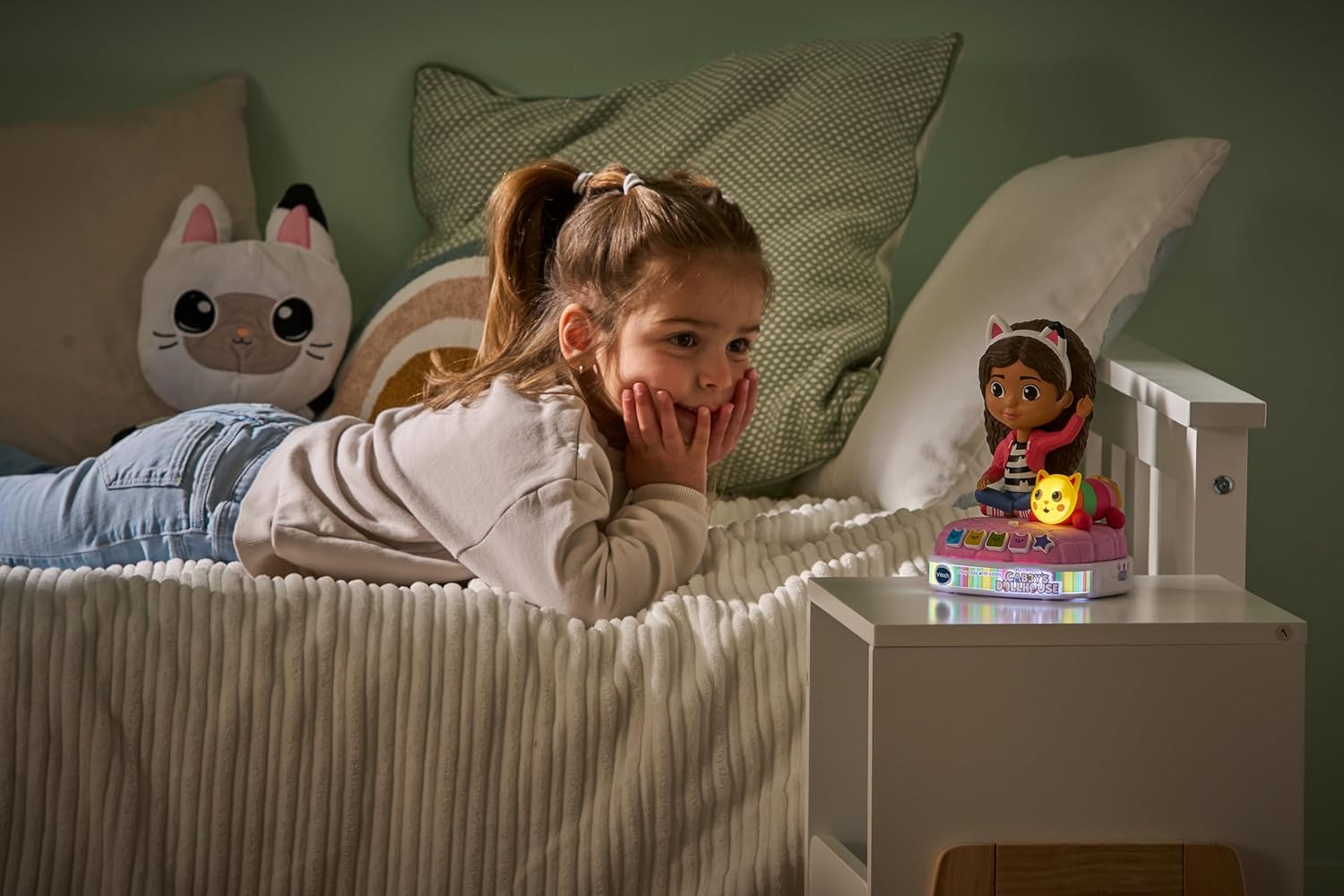 VTech Gabby's Dollhouse Story Tails with Gabby - Interactive Storyteller Toy for Ages 3+ 5