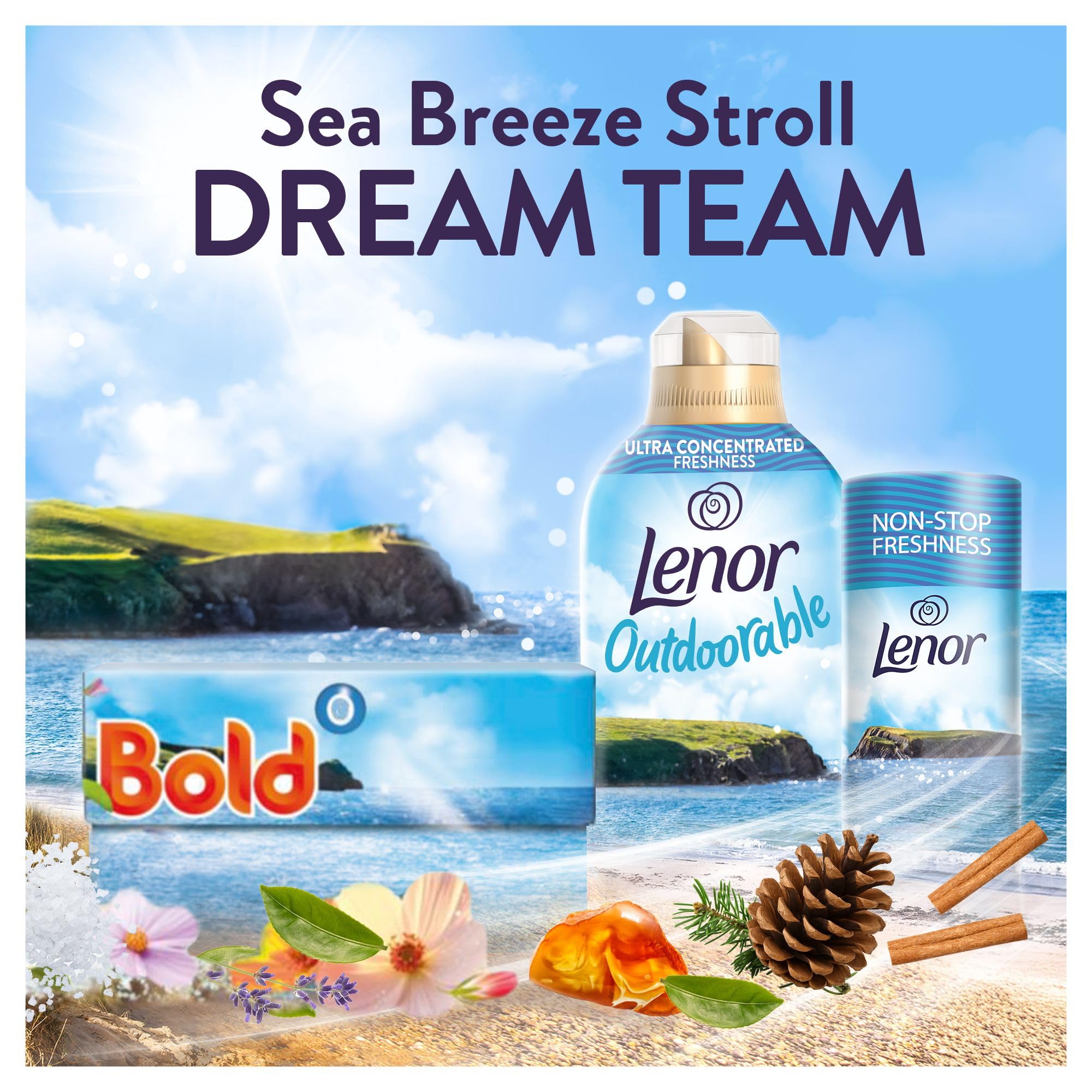 Lenor In-wash Scent Booster Sea Breeze Stroll - 495g | Non-Stop Freshness | Floral Scent 3