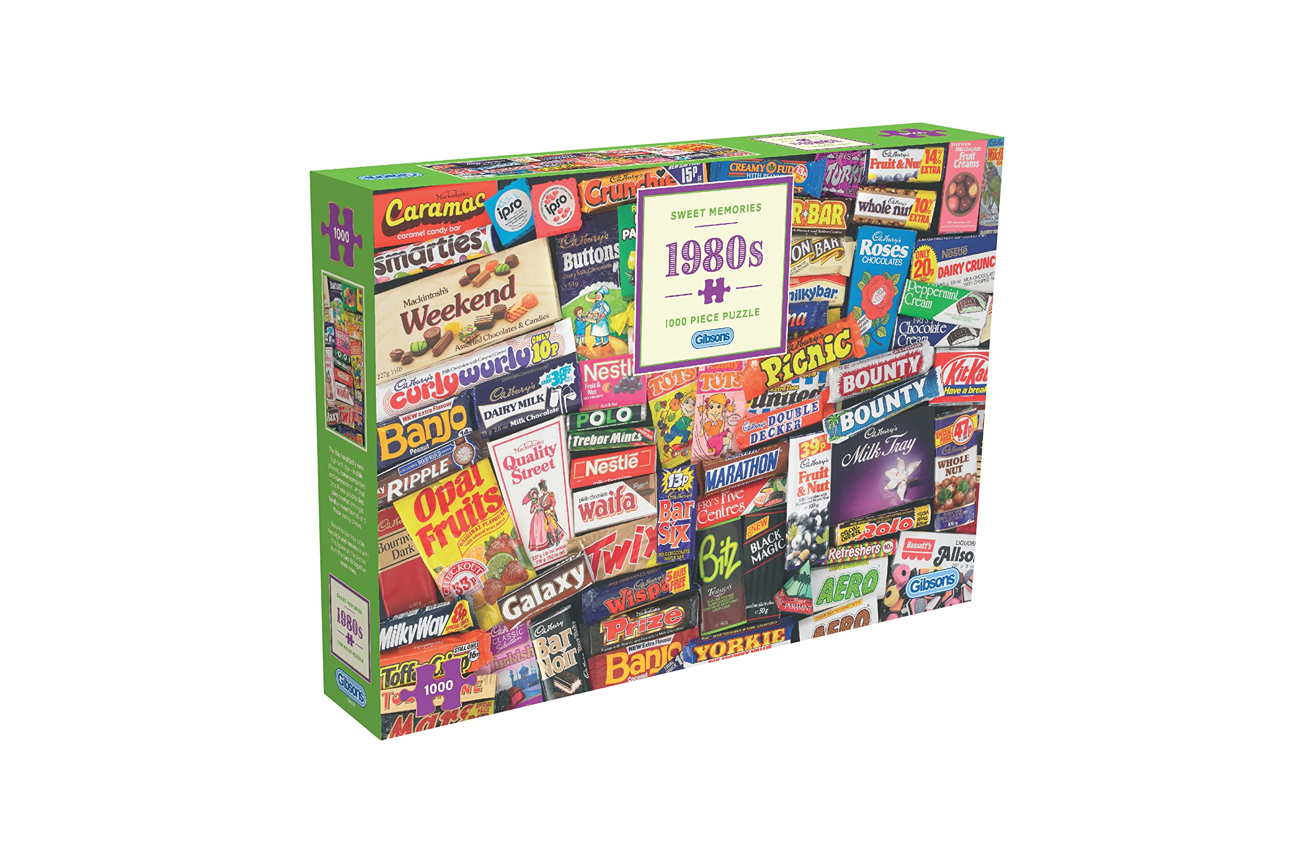 Gibsons Sweet Memories of the 1980s Jigsaw Puzzle - 1000 Pieces | 68 x 49 cm