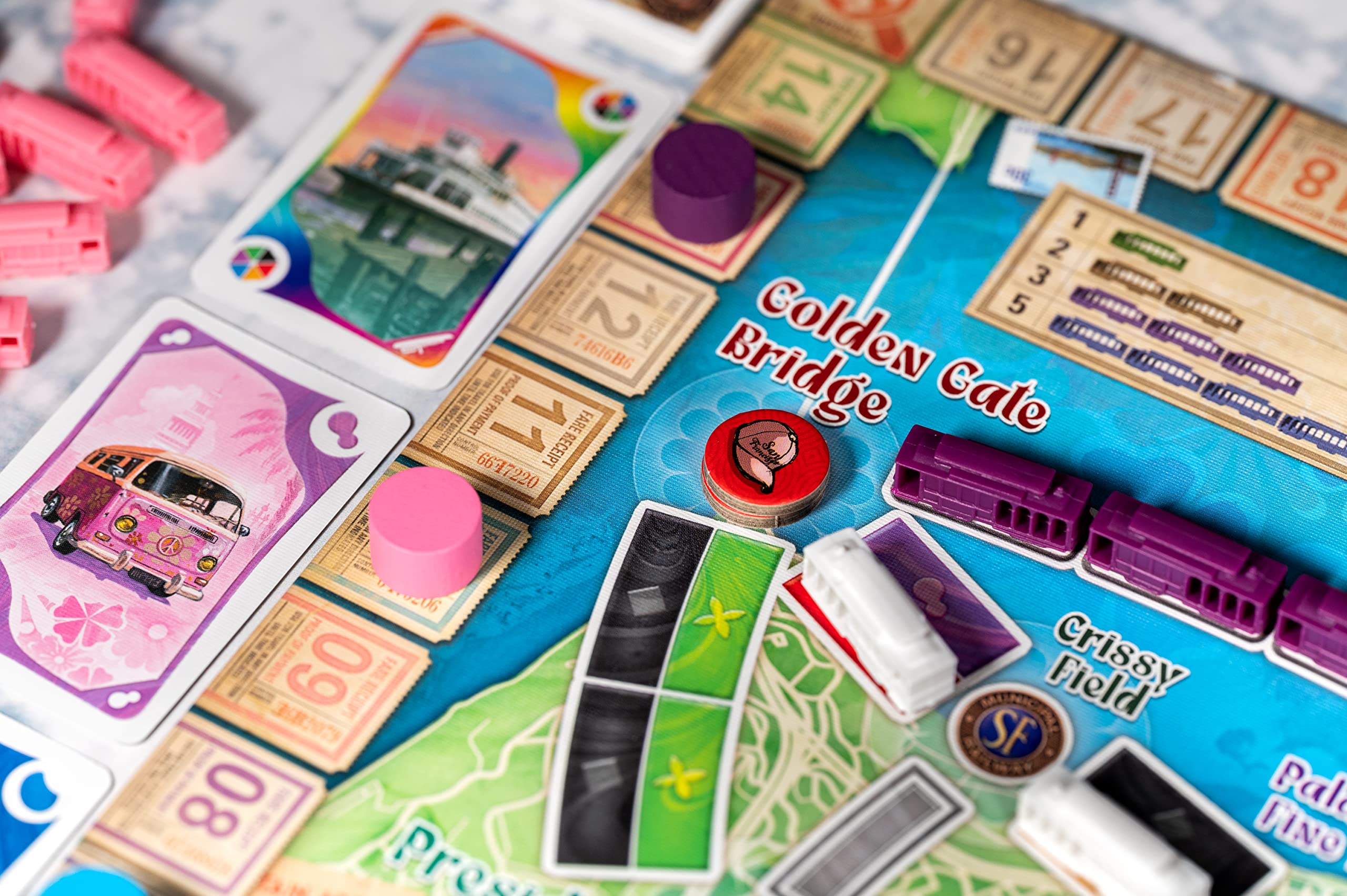 Days of Wonder Ticket to Ride: San Francisco Board Game - 2-4 Players | 10-15 Min Playtime | Ages 9+ 5