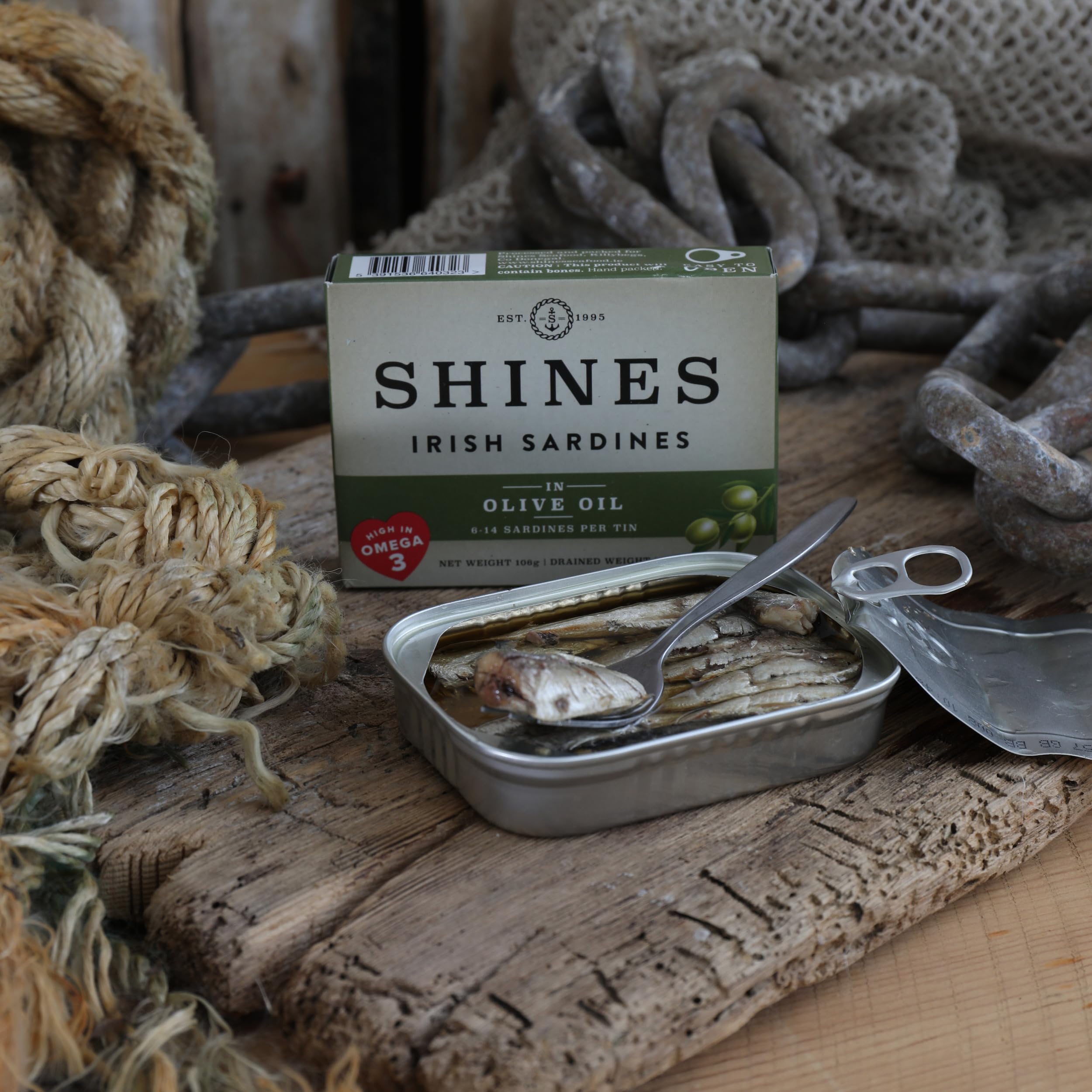 Shines Sardines in Olive Oil - 106g Can | Ready to Eat | Keto Friendly 5