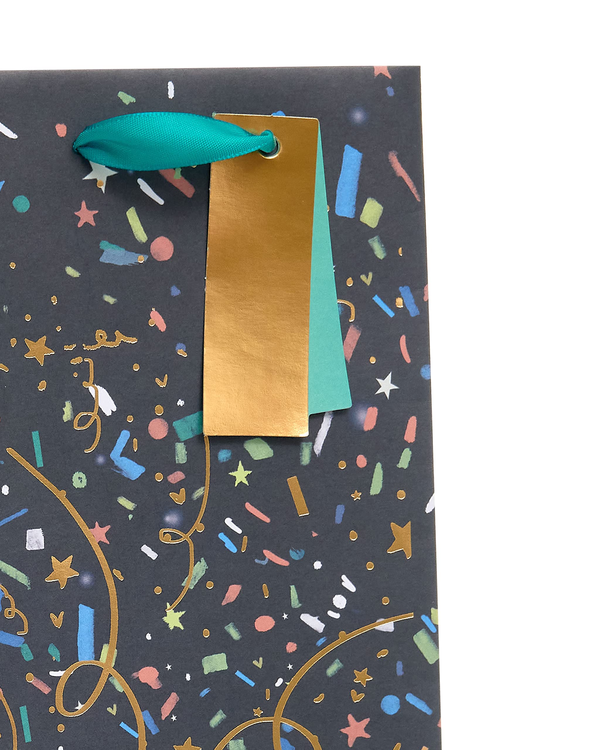 UK Greetings Bottle Bag - Party Popper Design | Ideal for Wine/Spirits | FSC Certified Paper 4