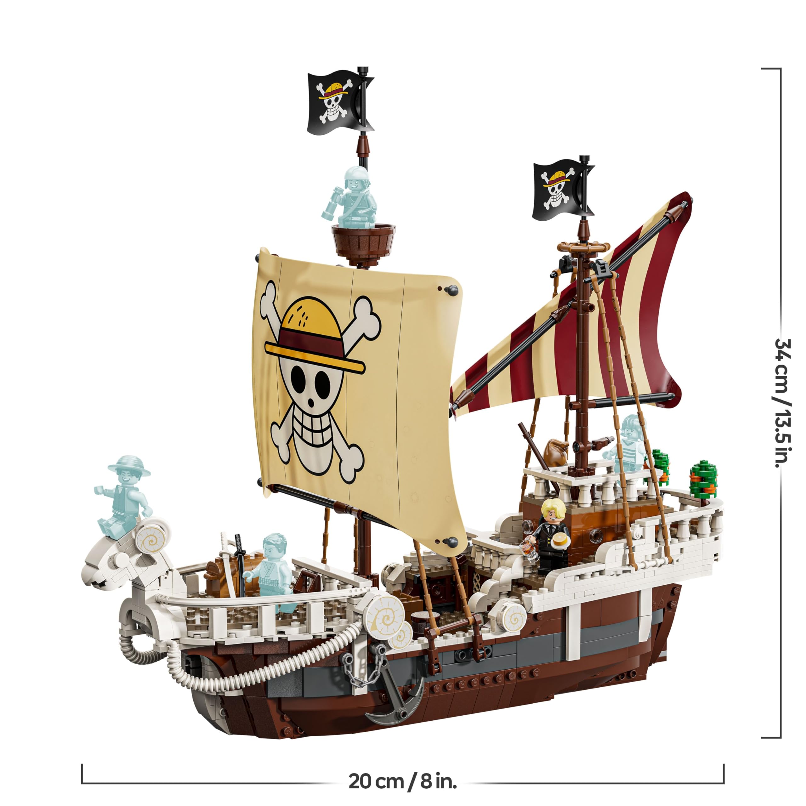 LEGO ONE PIECE The Going Merry Pirate Ship Building Set 75639 for Ages 10+ 8