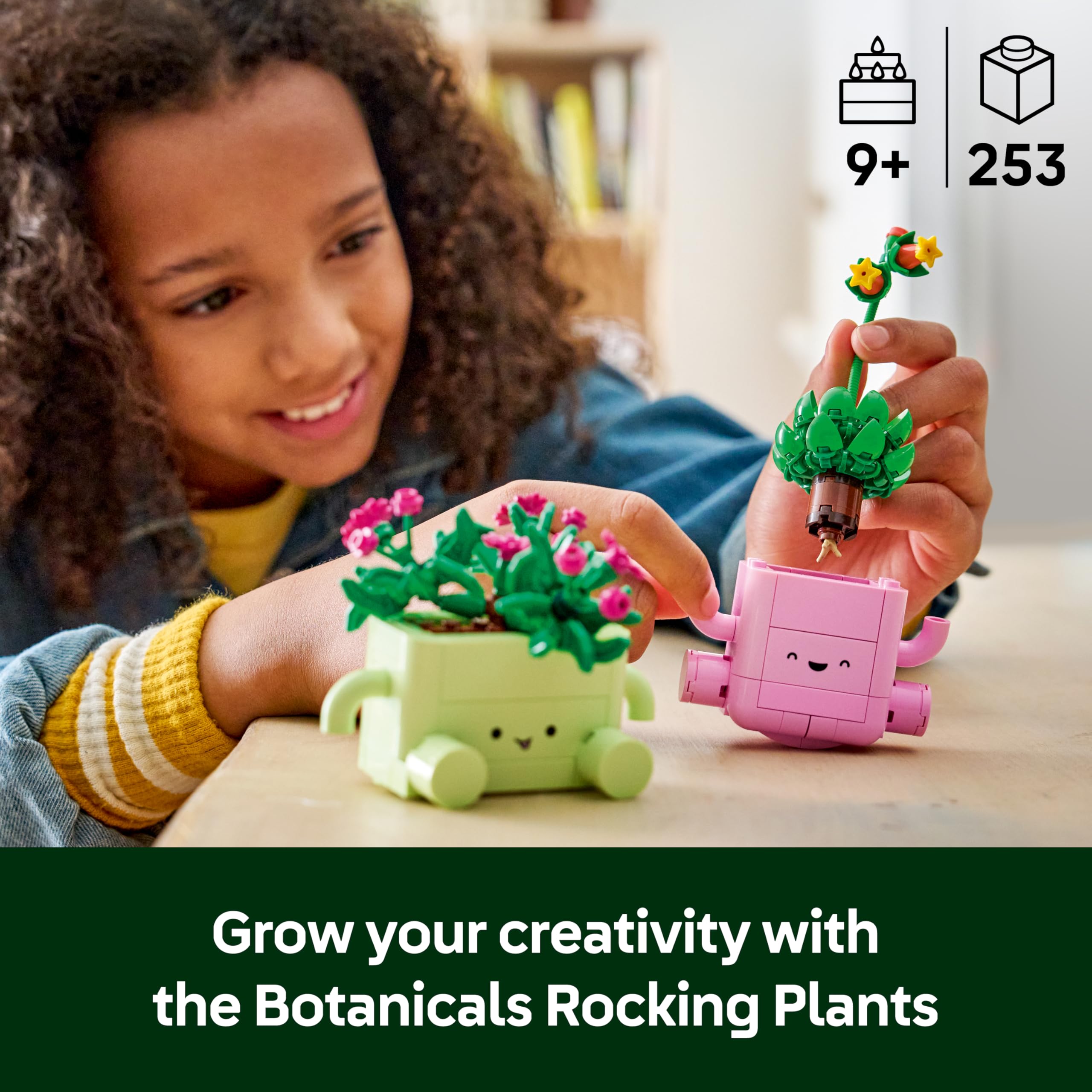 LEGO Botanicals Rocking Plants Set - 2 Artificial Plants, Pastel Pots | Ages 9+ 3