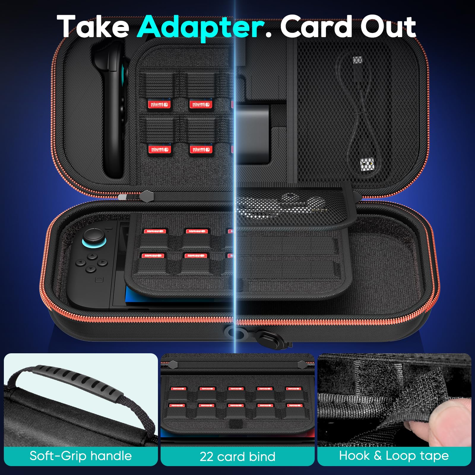 [Charge Inside] Carry Case for Nintendo Switch 2 2025/ Switch OLED / Switch
