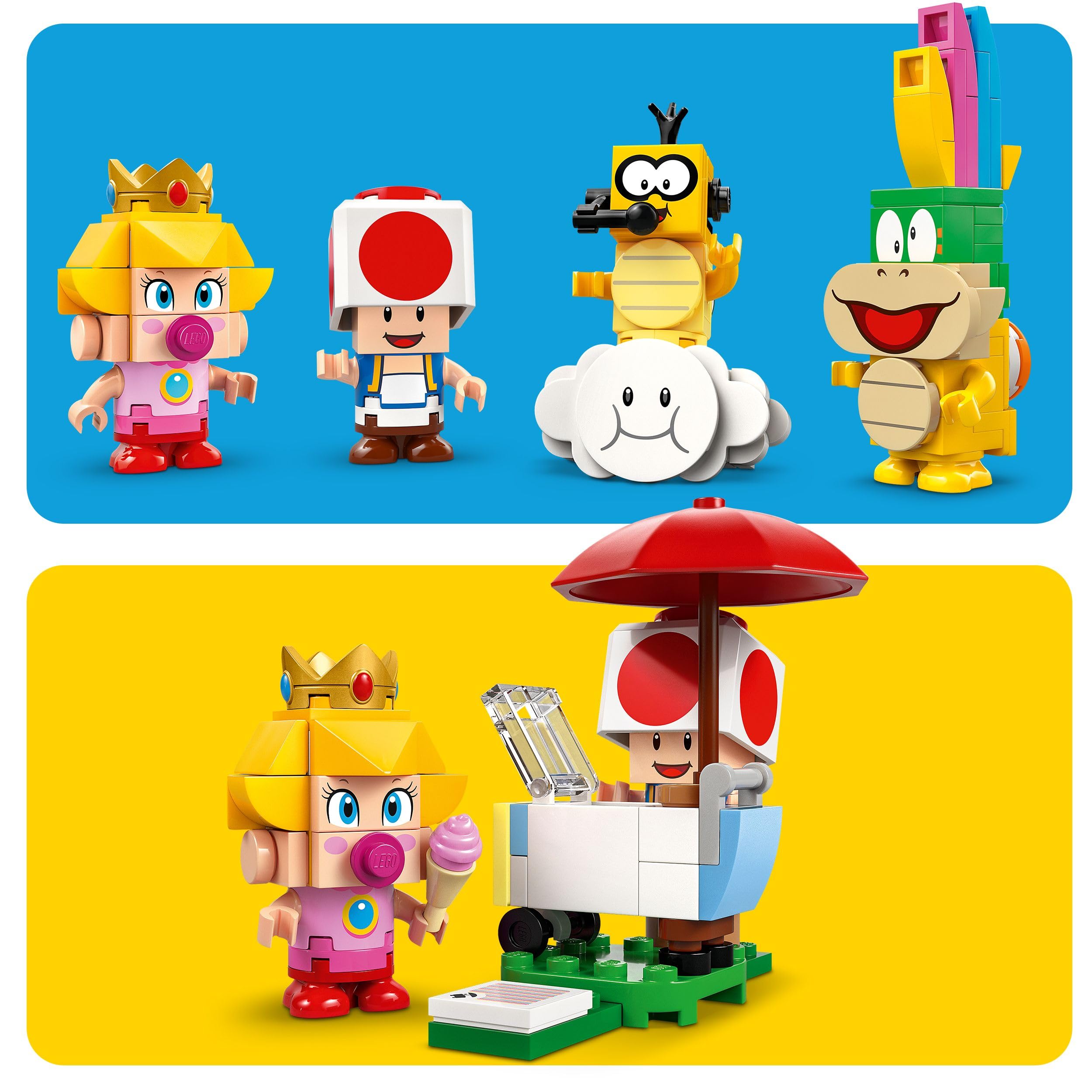 LEGO Super Mario: Mario Kart – Baby Peach & Grand Prix Building Toy Set - 823 Pieces