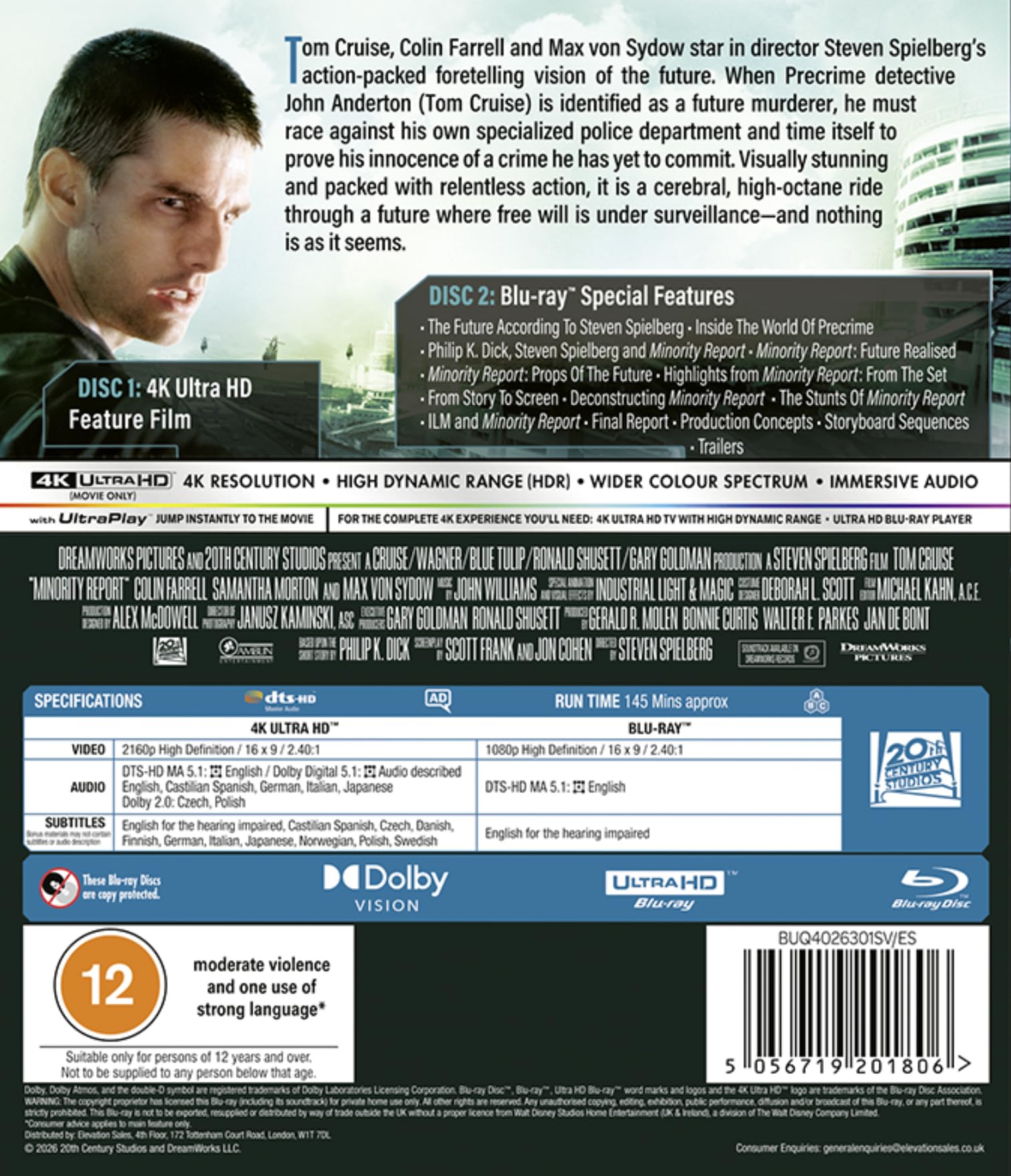 Minority Report [4K Ultra HD Blu-ray] 5