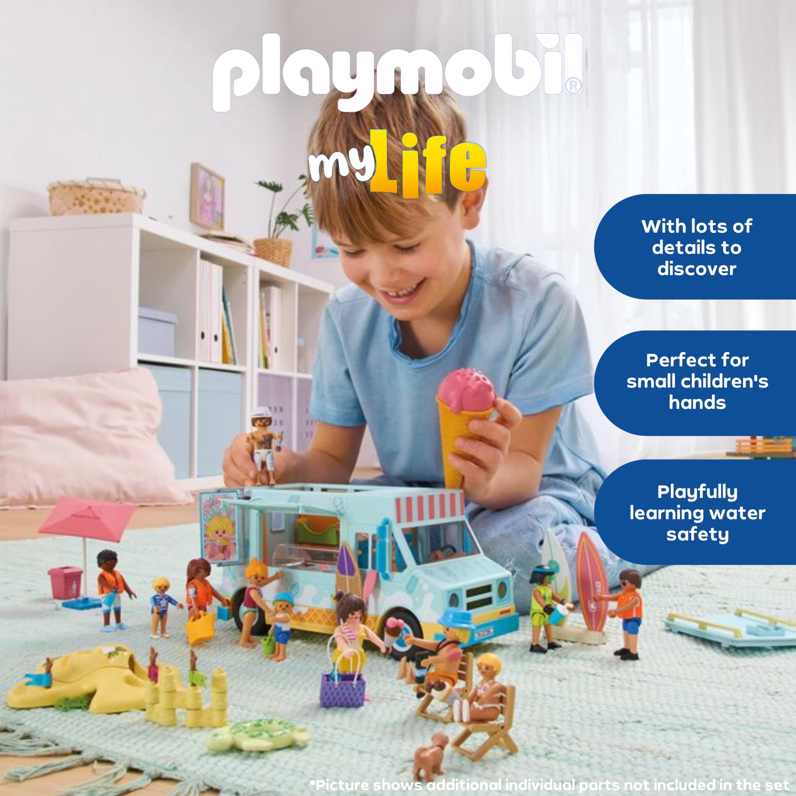 Playmobil | Vacation on the Beach | Ice Cream Truck with Surf Shop | Toy fr