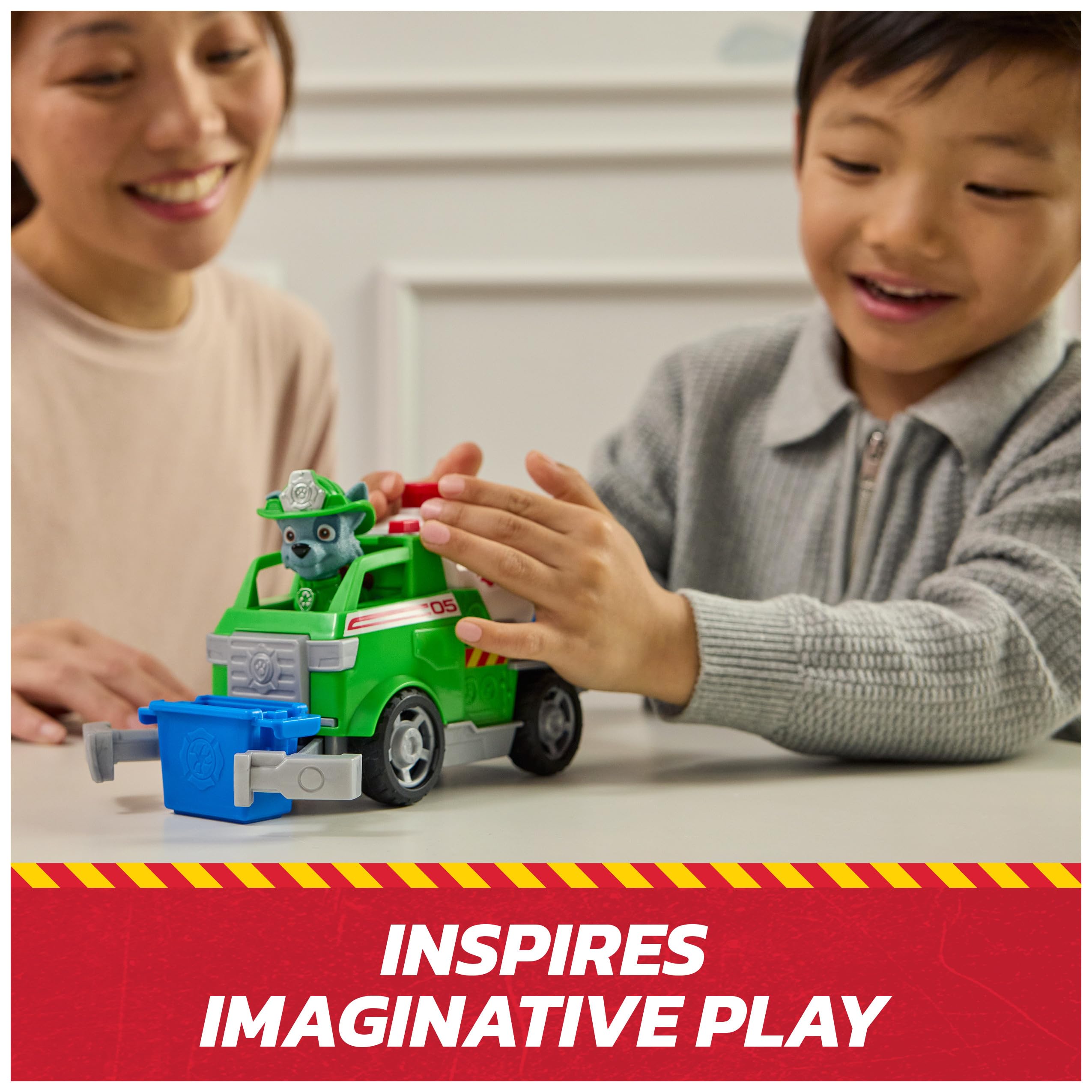 Paw Patrol Rocky Rescue Fire Tanker - 20.3 cm Vehicle with 5 cm Rocky Figure | Ages 3-9 9