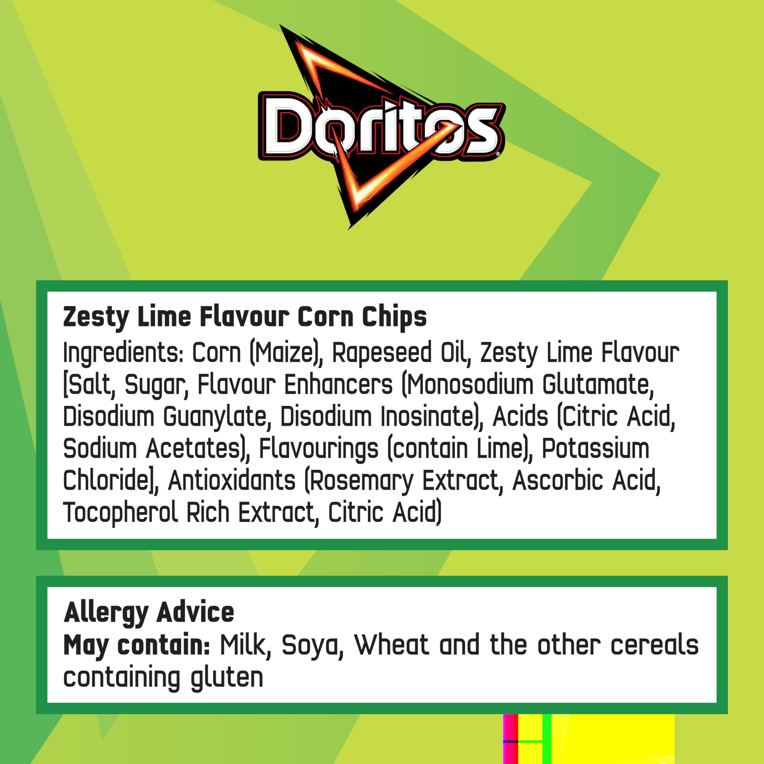 Doritos Zesty Lime Tortilla Chips - 230g Bag 6