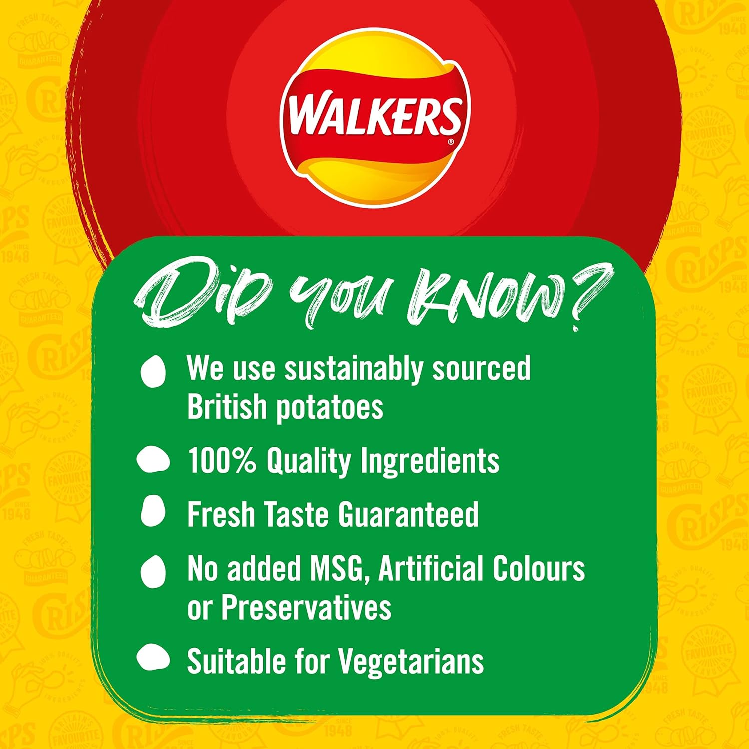 Walkers Ready Salted Multipack Chips 6x25g 6