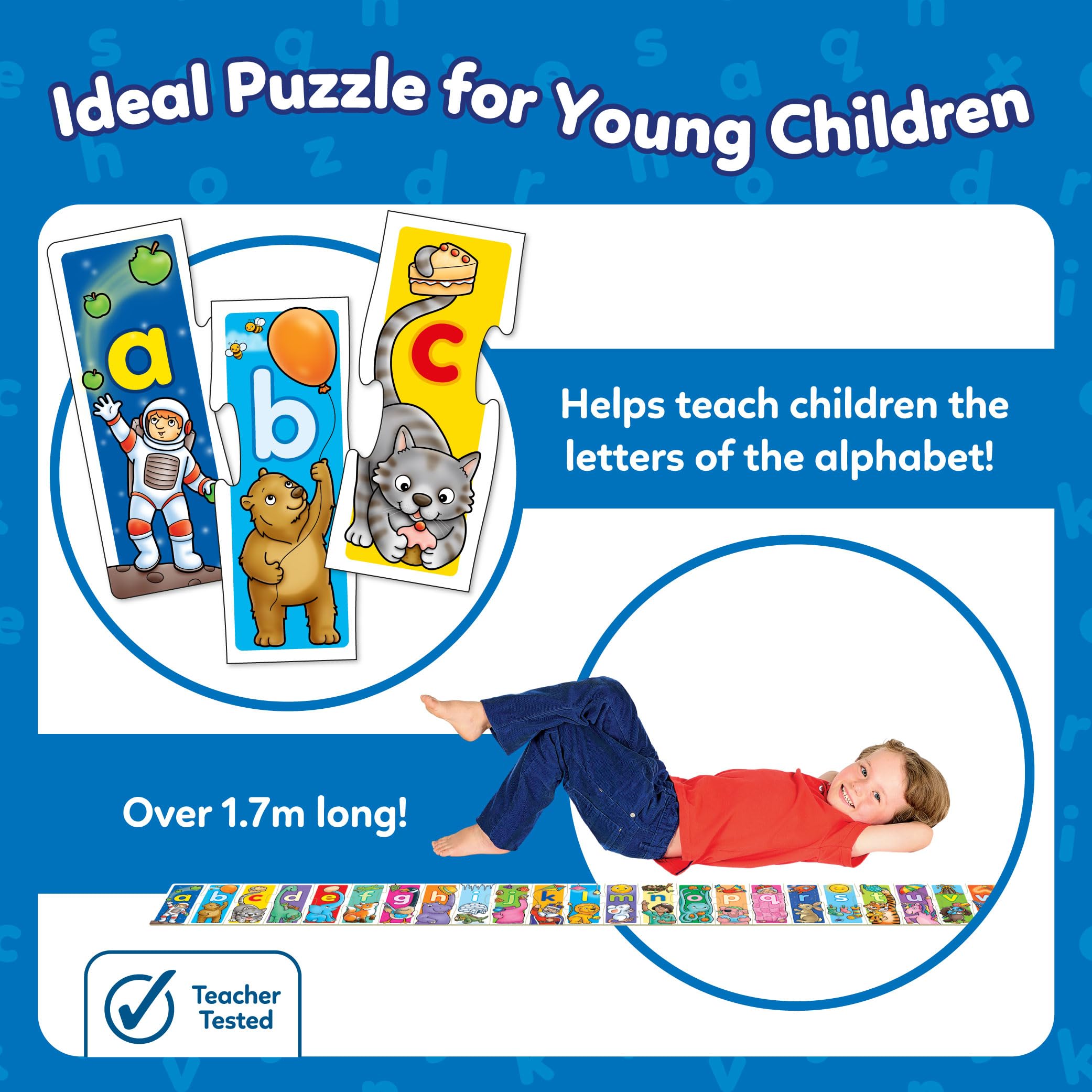 Orchard Toys Giant Alphabet Educational Jigsaw Puzzle for Ages 3+ | 26 Pieces, Over 1.7m Long 3