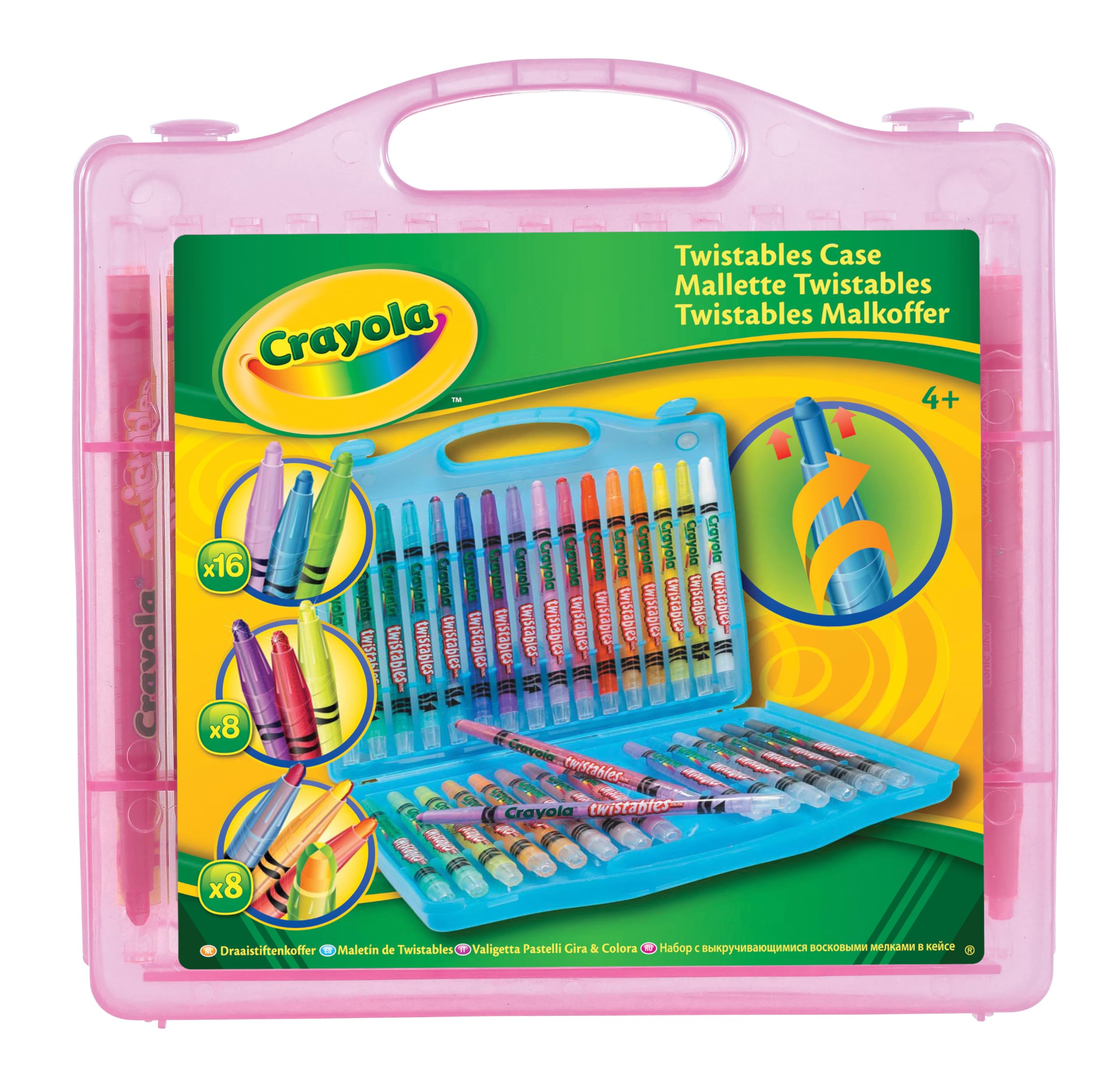 CRAYOLA Twistables Colouring Pens & Markers - 32 Count Pack with Carry Case | No Sharpening | Break-Resistant 3