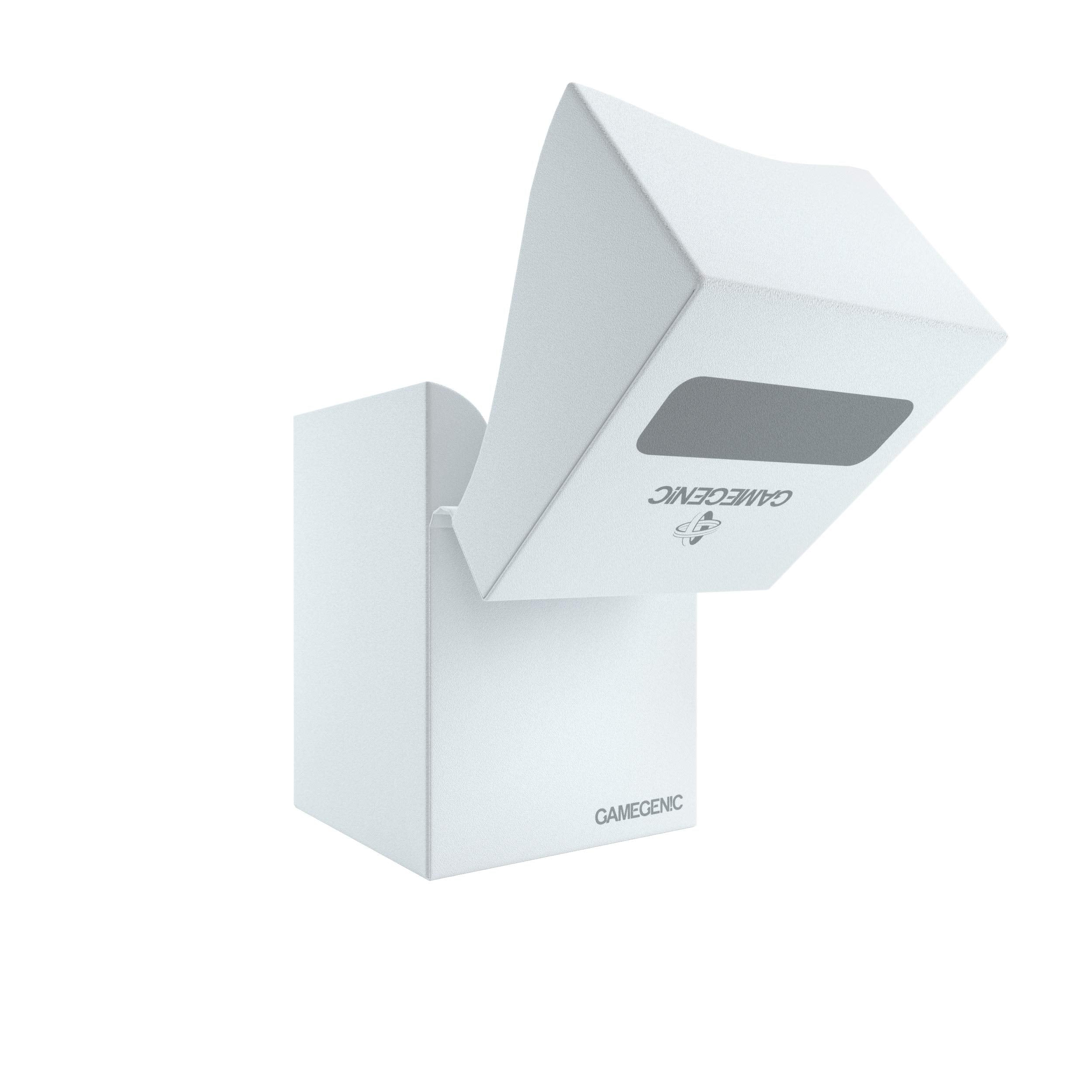 Gamegenic 100-Card Deck Holder for Trading Card Games - White | Cobra Neck Technology | Self-Locking Lid 4