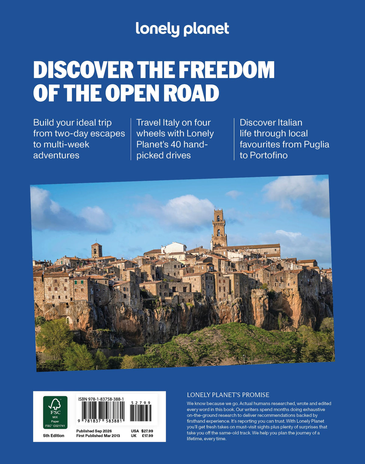 Lonely Planet Best Road Trips Italy: 40 Driving Itineraries | 5th Edition | Paperback