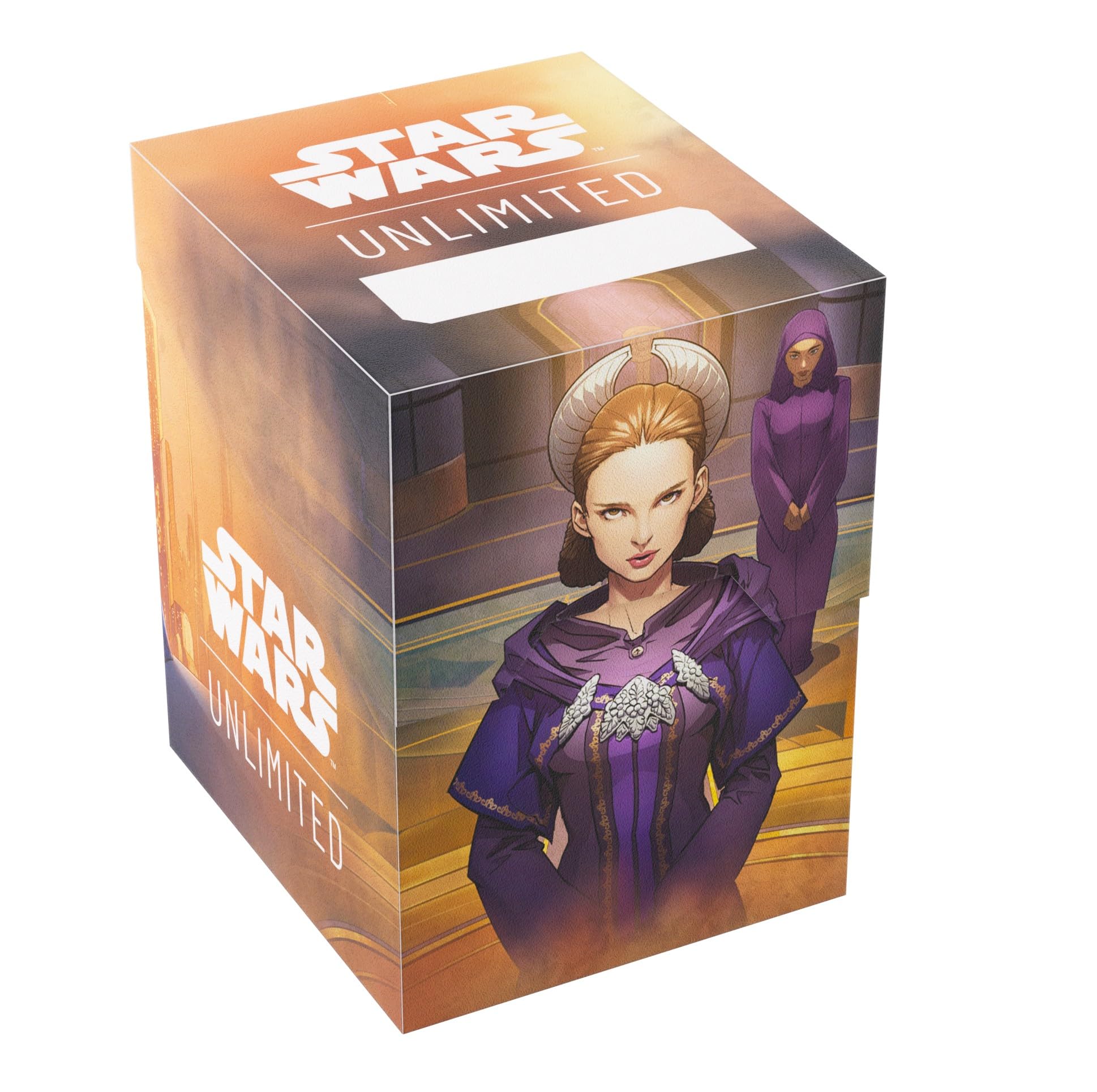 Gamegenic Star Wars: Unlimited Soft Crate - Palpatine/Padme Trading Card Box | Plastic