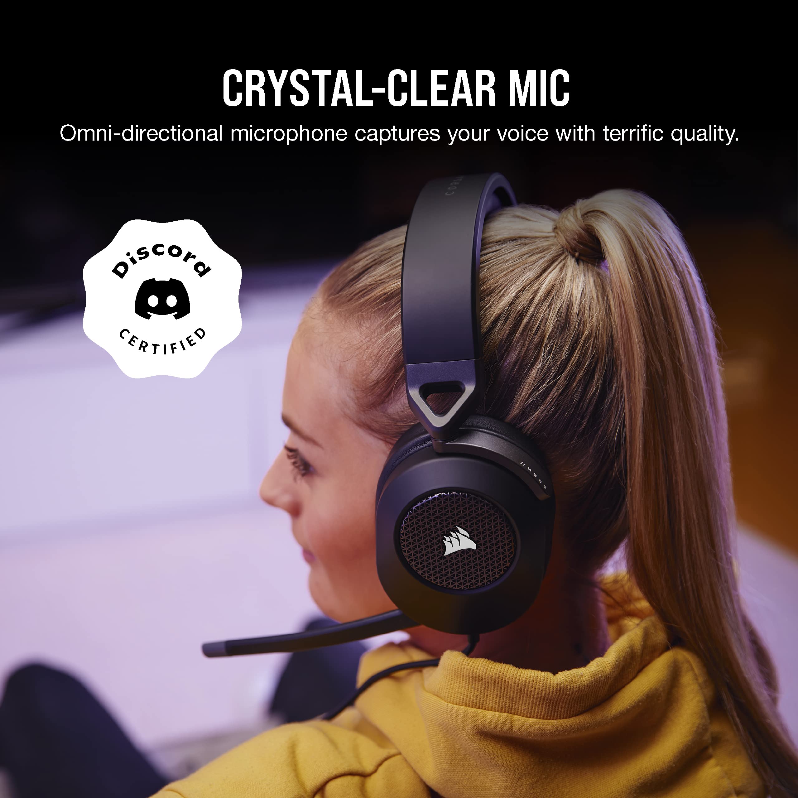 Corsair HS65 Surround Wired Gaming Headset - Dolby 7.1 Surround Sound - Son 5