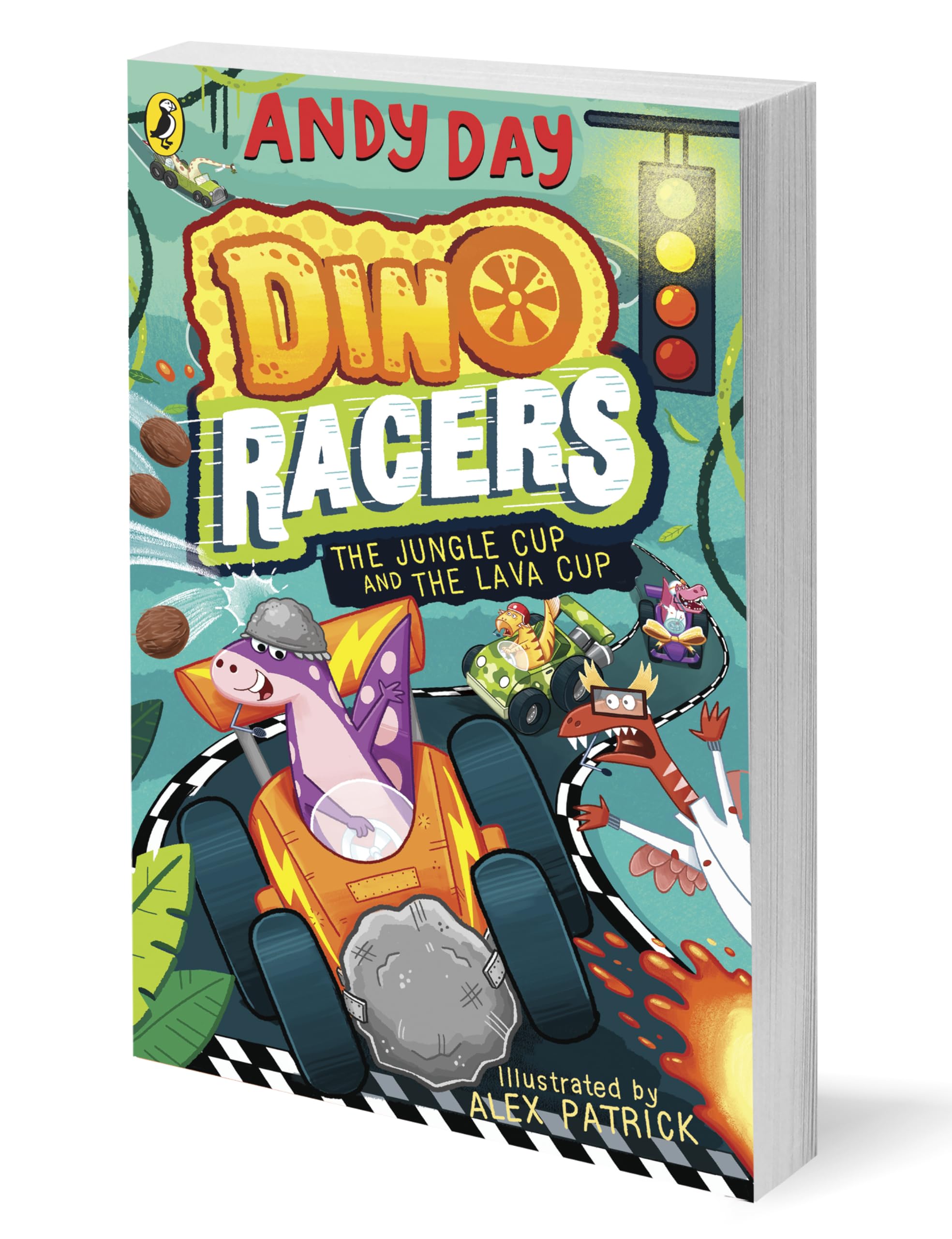 Puffin Dino Racers: The Jungle Cup and the Lava Cup by Andy Day | Ages 5-8