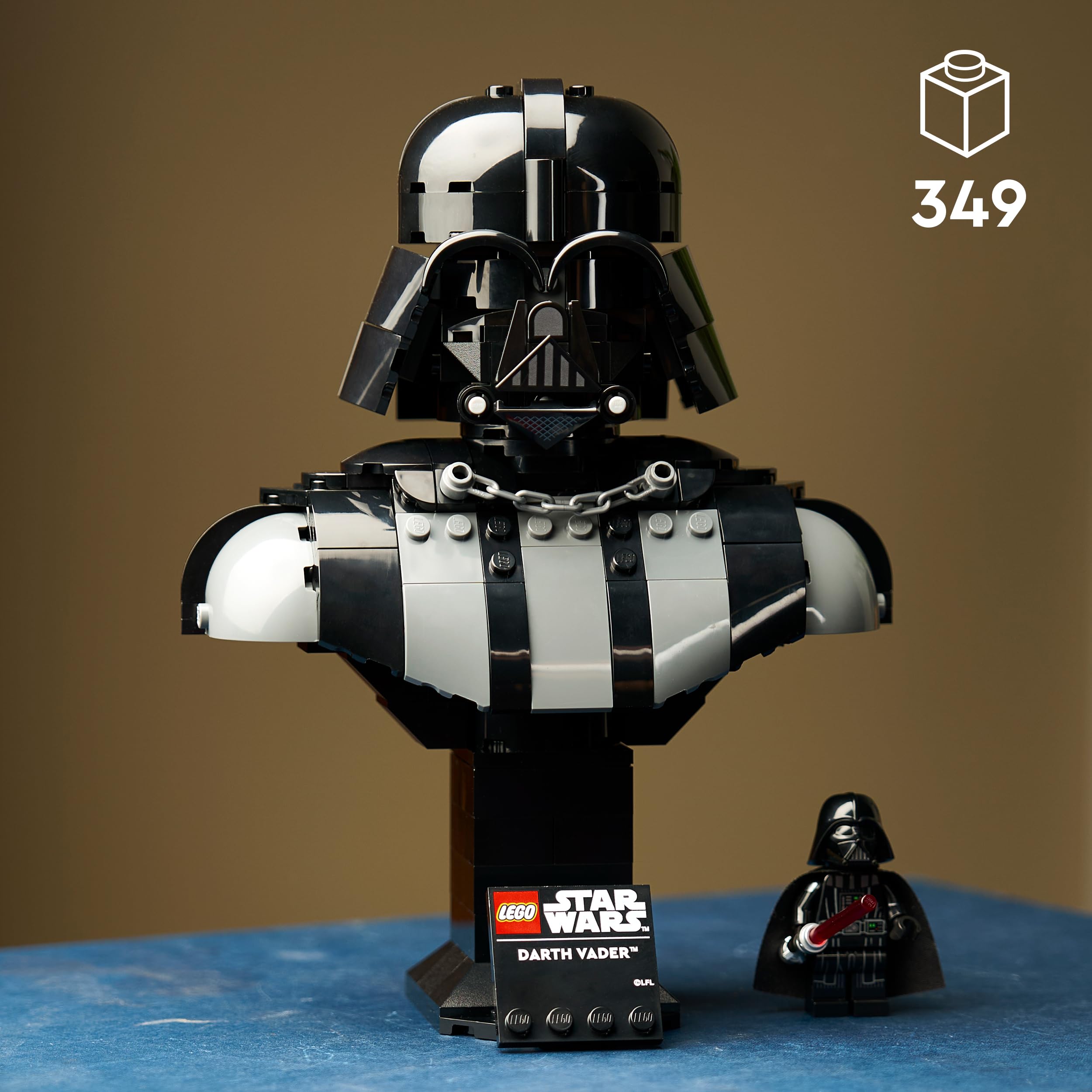 LEGO Star Wars 75439 Darth Vader Bust Display Model Kit for Adults | 18+