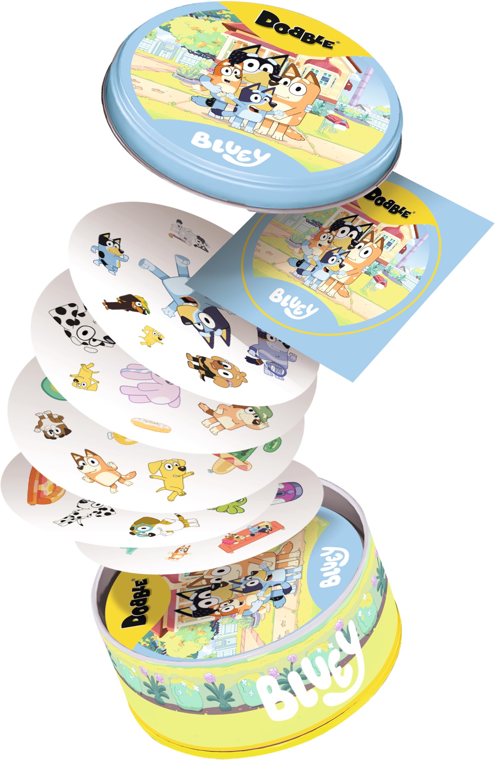 Asmodee Dobble Bluey Kinderkartenspiel für Kinder ab 4 Jahren | 2–8 Spieler | 15-minütiges Spiel 4