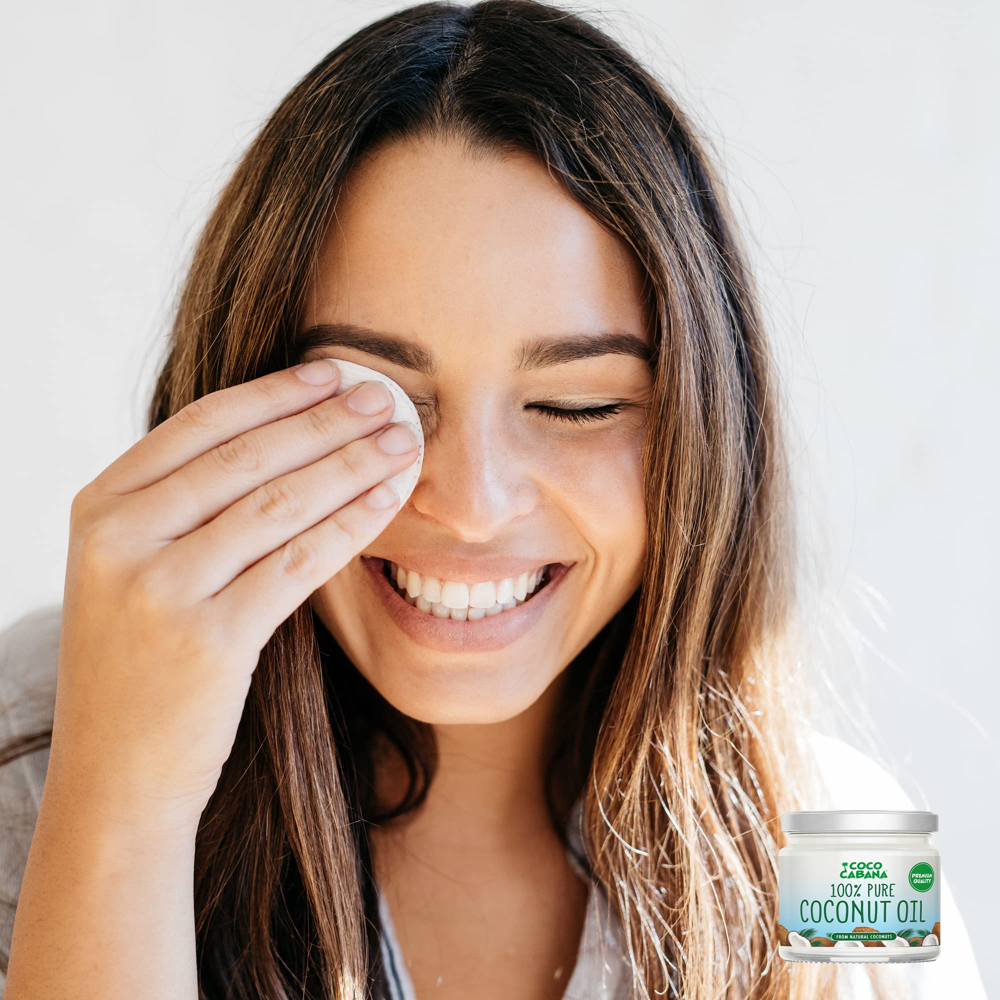 Coco Cabana 100% Pure Coconut Oil - Vegan, Gluten & Dairy Free | 300ml Glass Jar 4