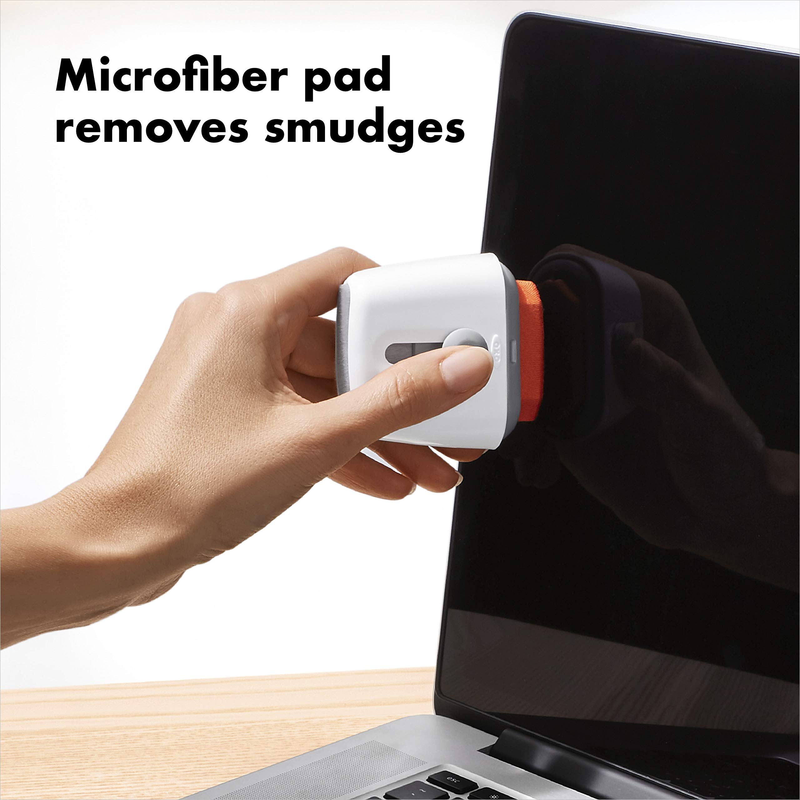 OXO Good Grips Sweep & Swipe Laptop Cleaner - Double-Sided Tool for Screens and Dust | White 4