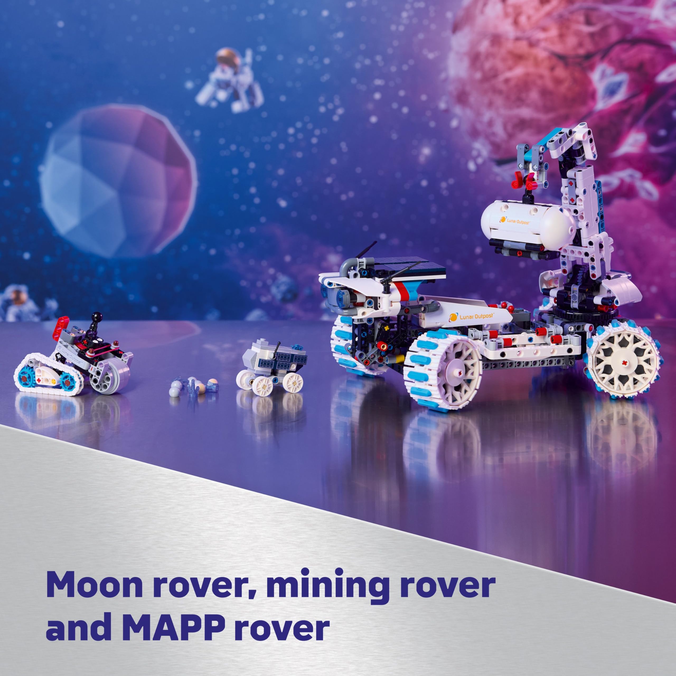 LEGO Technic Lunar Outpost Moon Rover Space Vehicle - STEM Building Set for Ages 10+ 5