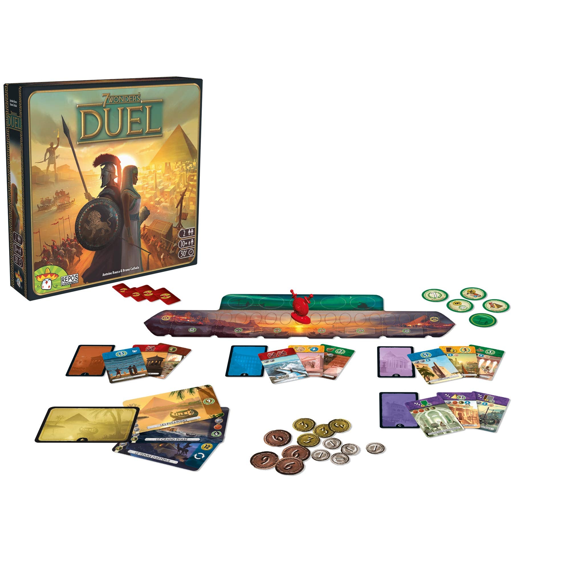 Asmodee 7 Wonders Duel Board Game | Ages 10+ | 2 Players | 30 Min Playtime