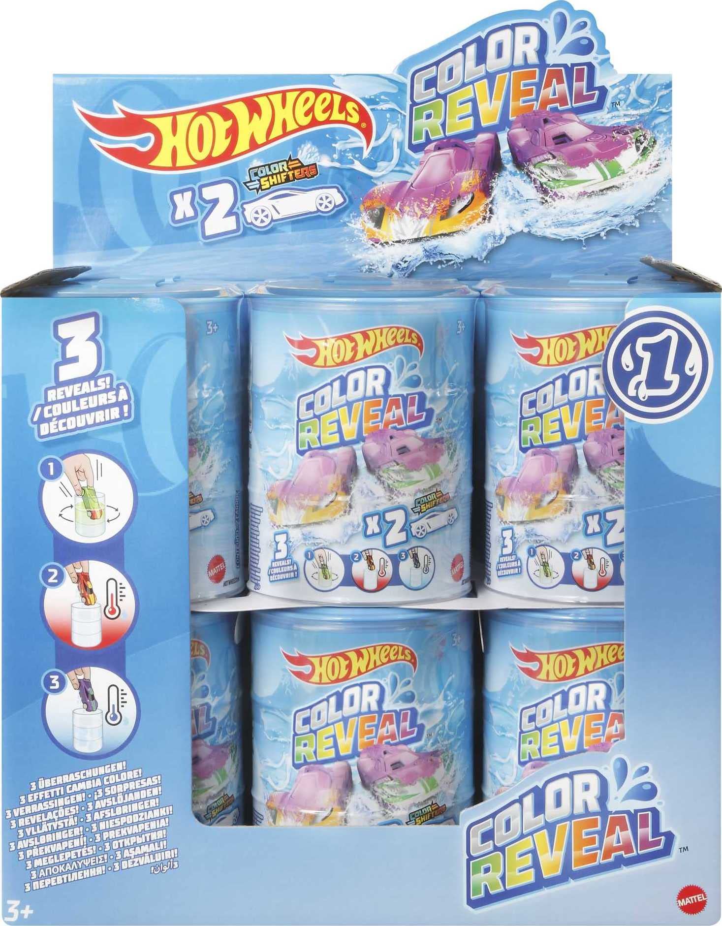 Hot Wheels Colour Reveal 2 Pack - Metal Vehicles for Kids 6 Months+