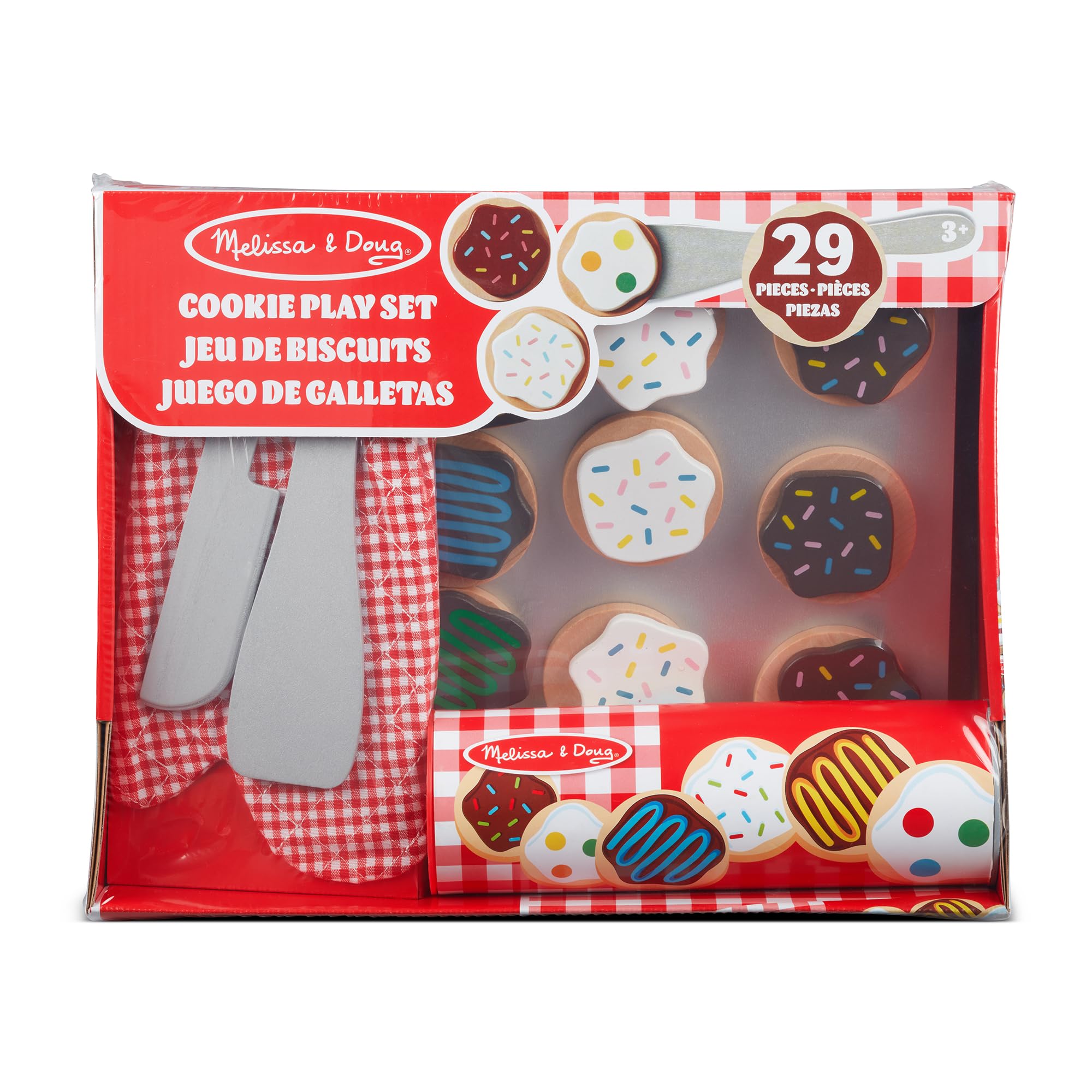 Melissa & Doug Slice and Bake Wooden Cookie Play Food Set | Ages 3-5 | Includes 12 Cookies 9