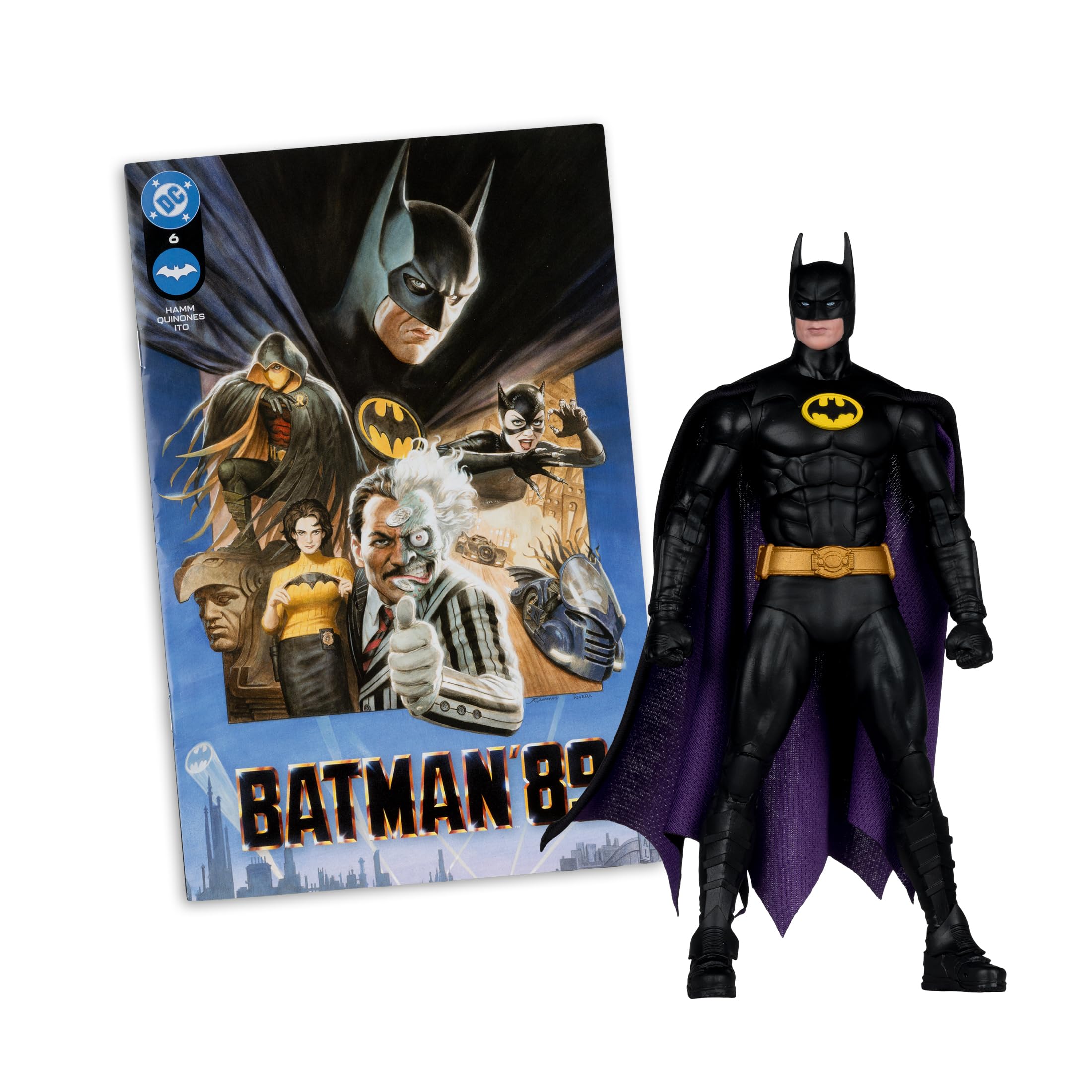 McFarlane Toys DC Direct Batman (Batman 89) 7in Action Figure with Comic | Multicolor Plastic | Ages 12+ 1