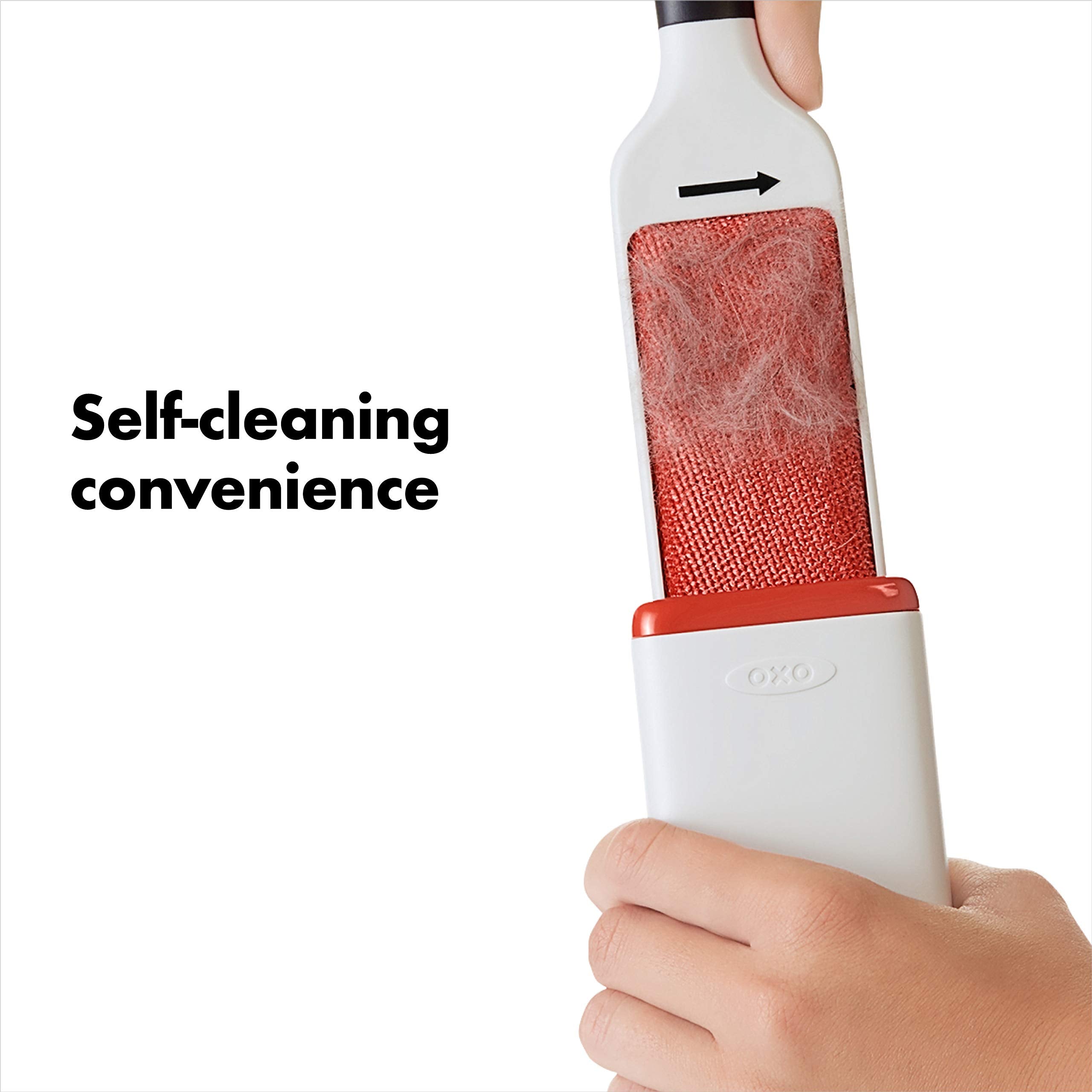 OXO Good Grips Furlifter Self Cleaning Garment Brush | Removes Pet Hair & Lint | Plastic 4