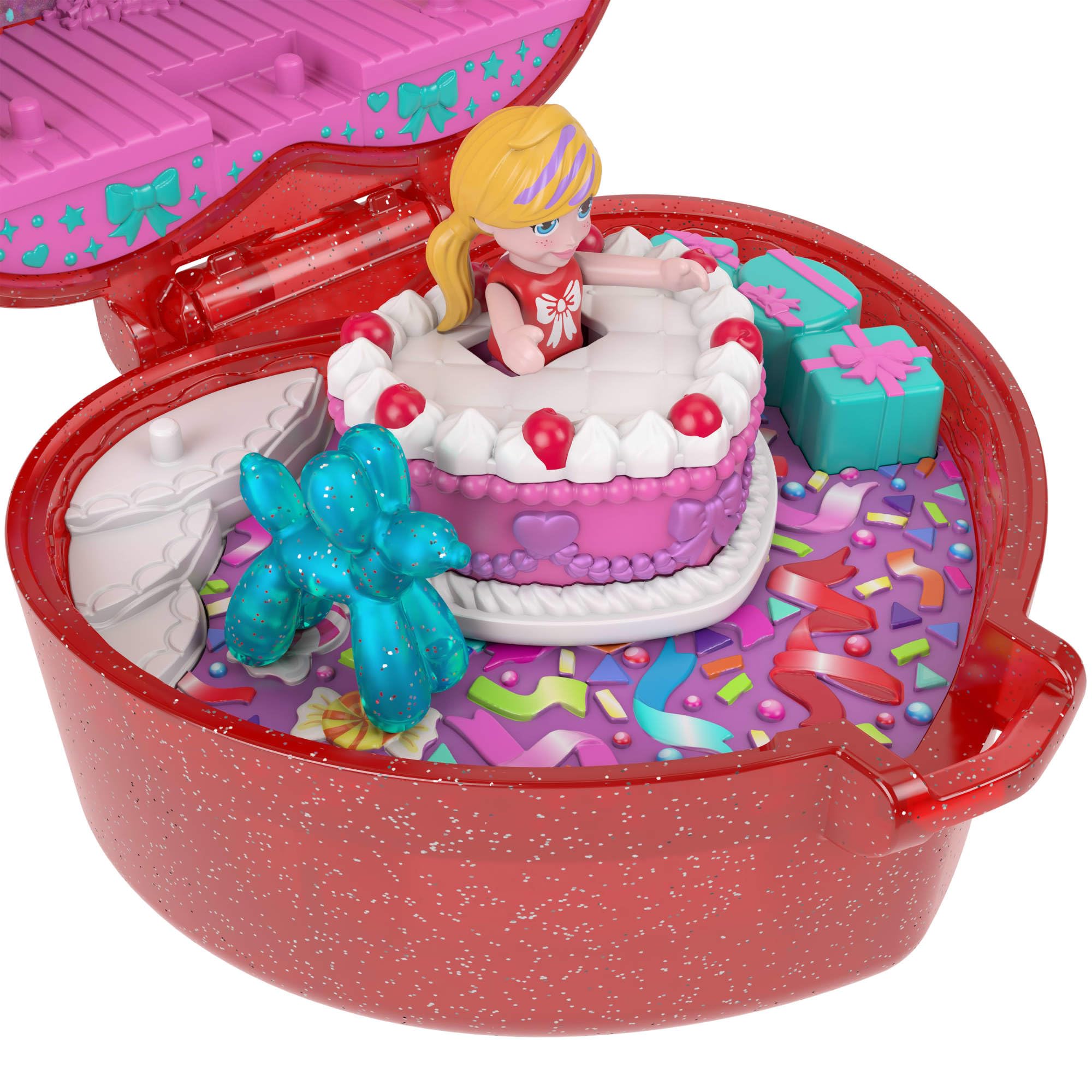 Polly Pocket Mattel 80th Anniversary Jewelry Box Compact Playset with Doll | Ages 4+ 3