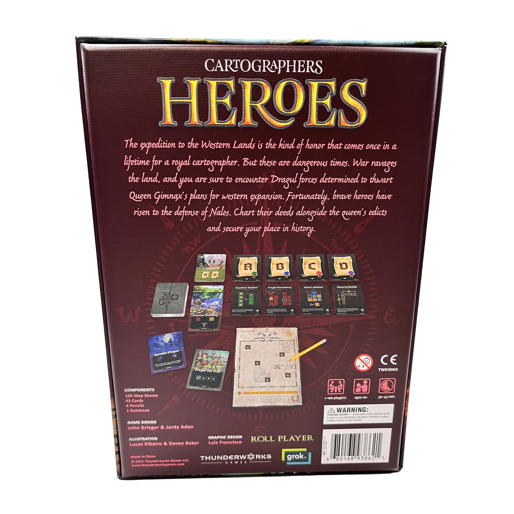 Thunderworks Games Cartographers Heroes Board Game | 1-100 Players | Ages 10+ 5