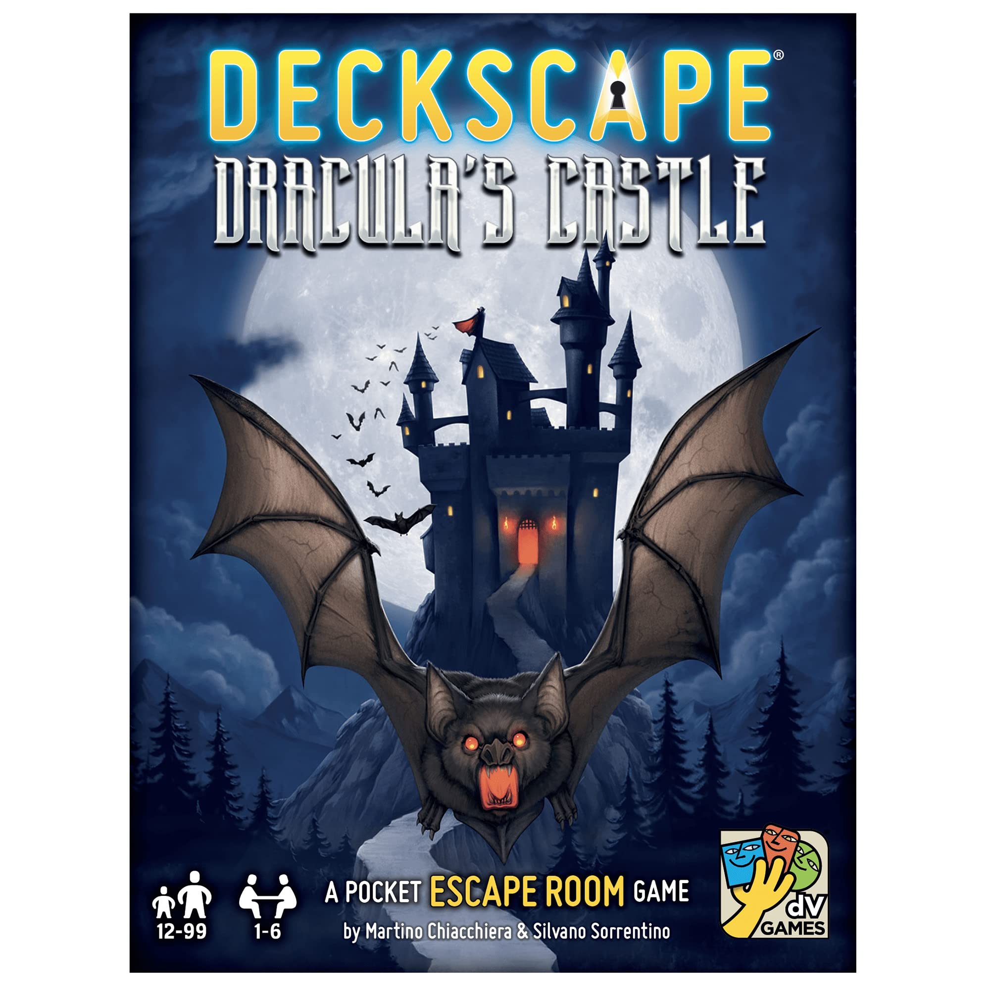 dV Giochi Deckscape: Dracula's Castle Card Game | Escape Room Experience | English Language