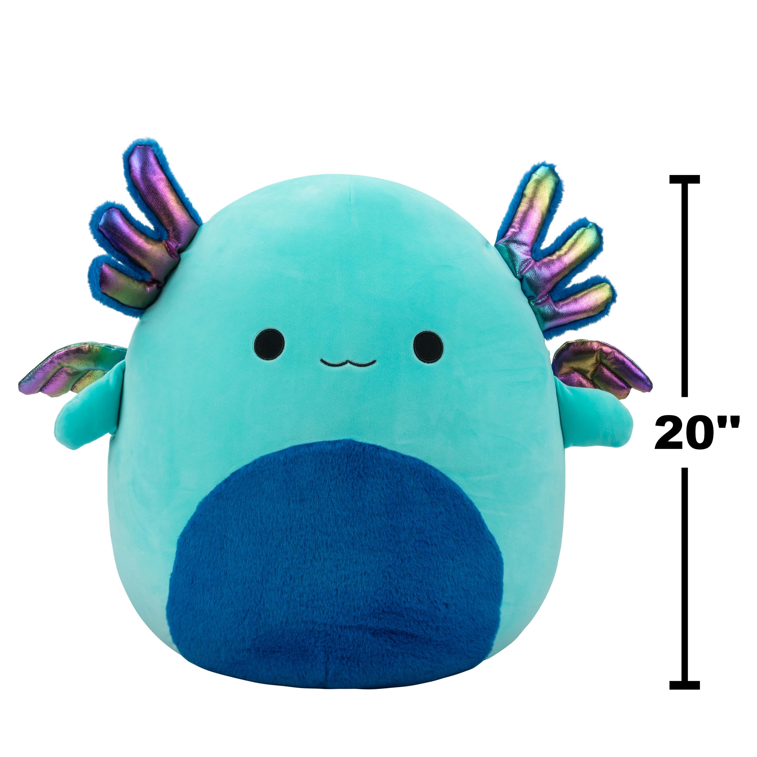 Squishmallows Noelani the Teal Axolotl Stuffed Animal - 20 Inch, Turquoise, Polyester 6