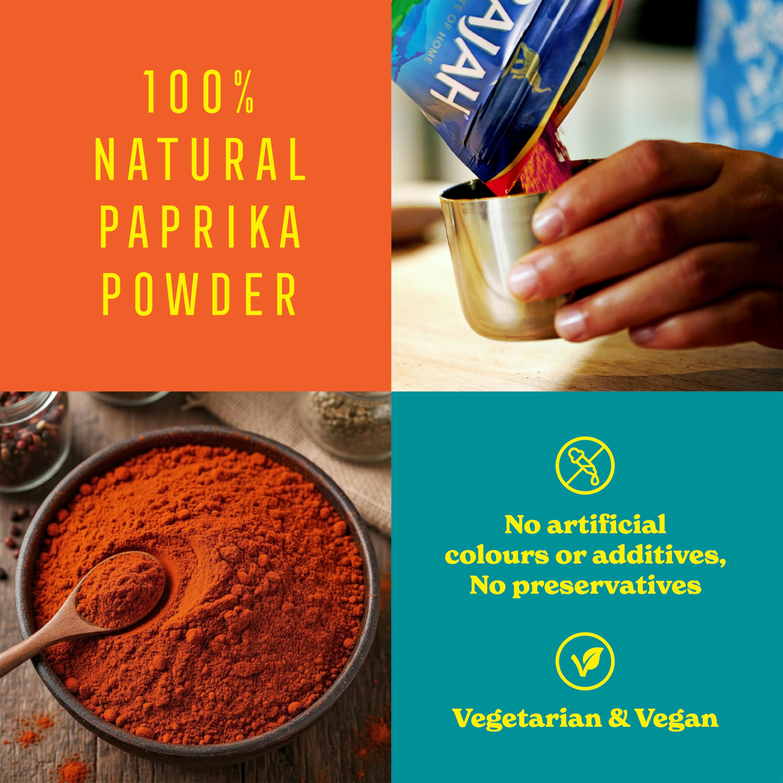 Rajah Paprika Powder - 1kg Resealable Bag | 100% Pure Ground Spice 5