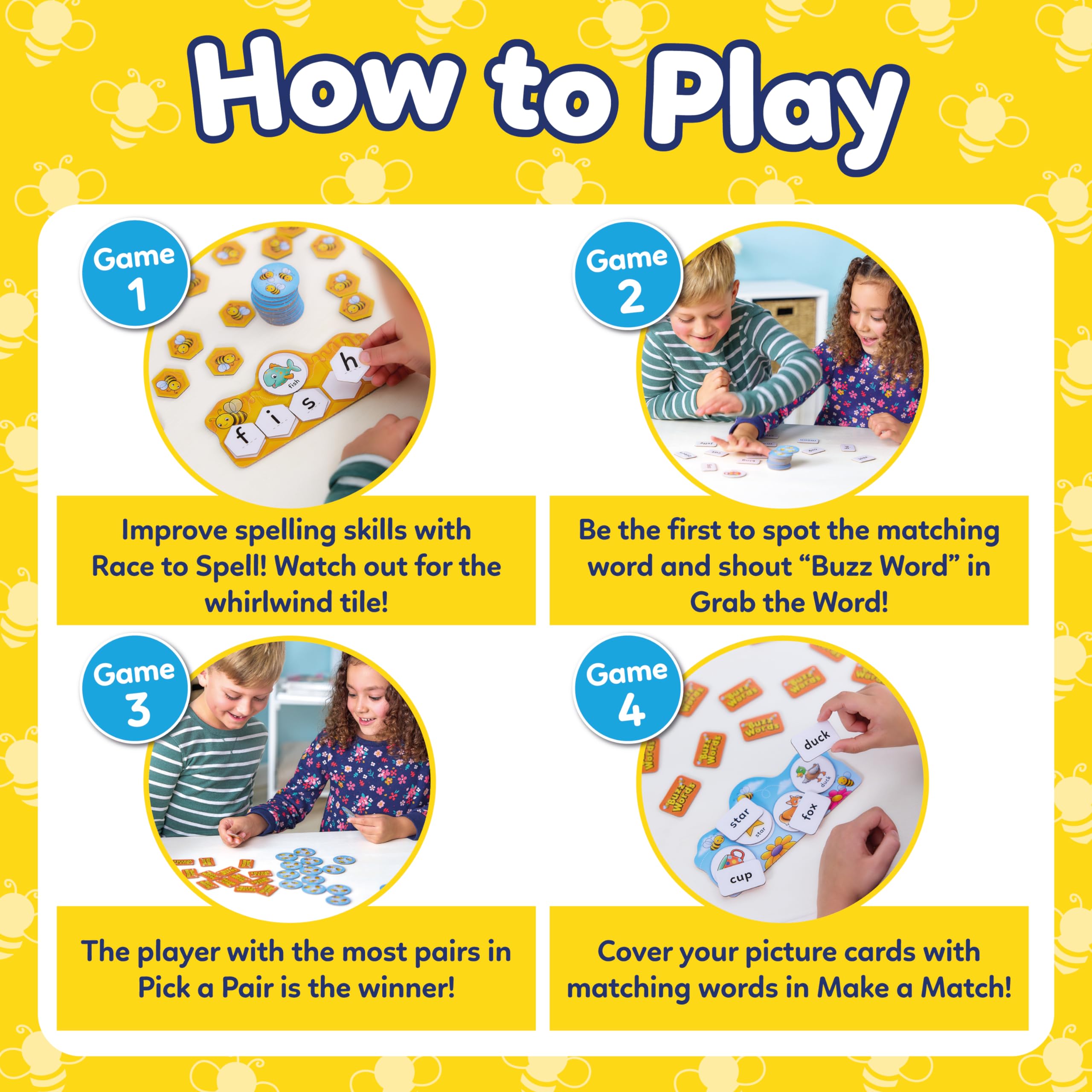 Orchard Toys Buzz Words - Educational Literacy Game with 4 Ways to Play | Ages 5+ 4