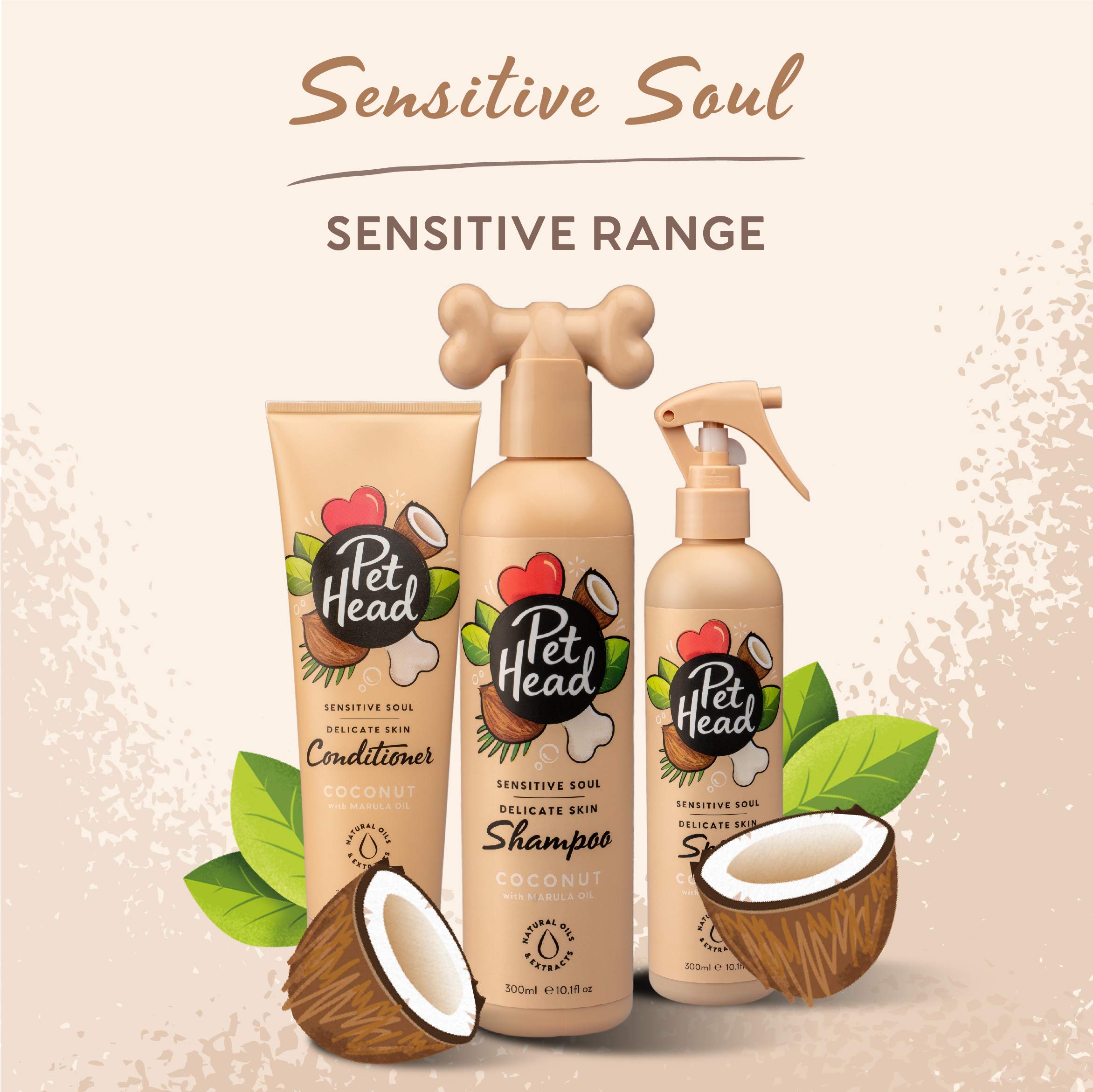 Pet Head Sensitive Soul Dog Shampoo - Soothing Coconut Scent | Aloe Vera | 300ml 7