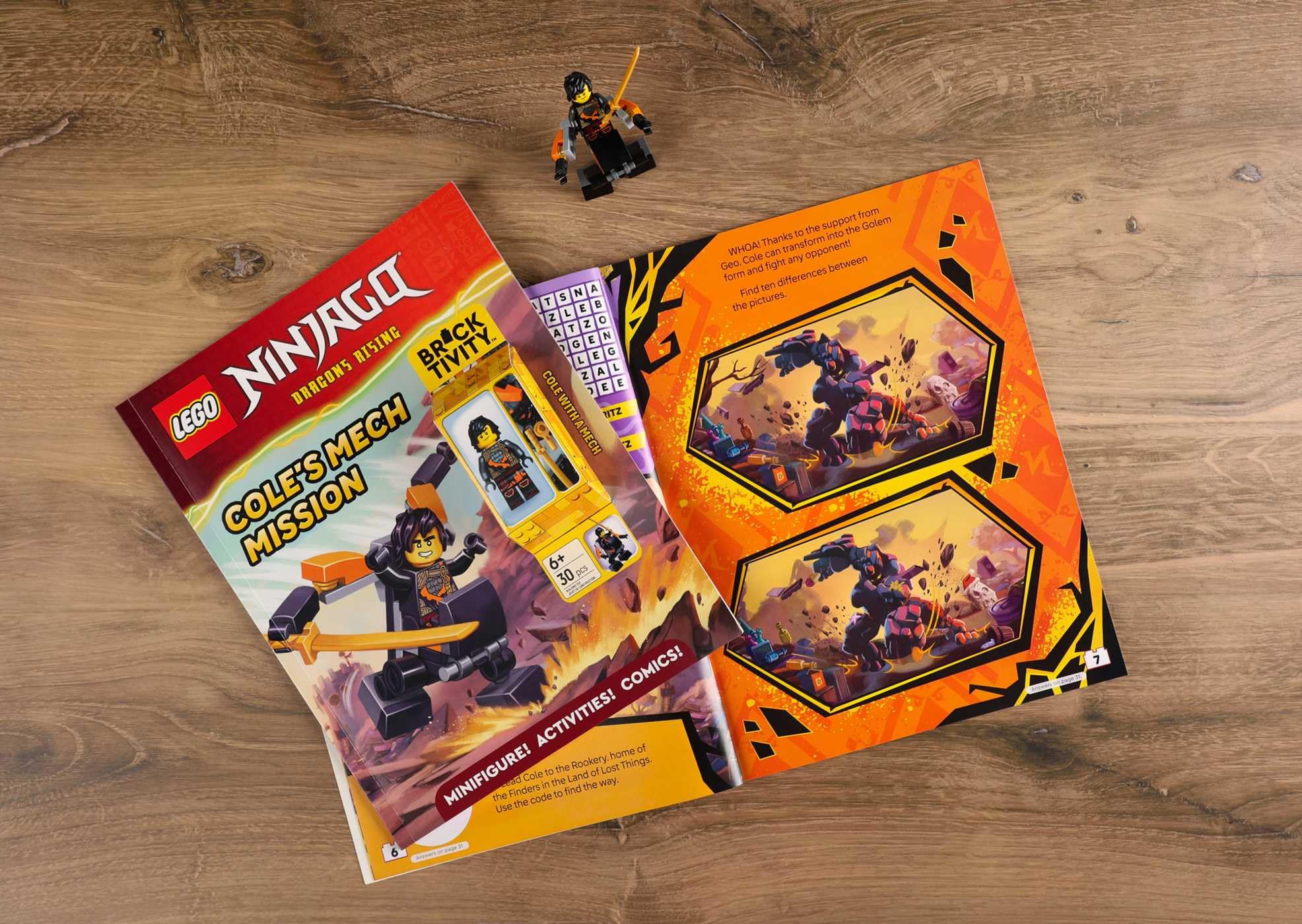 LEGO Ninjago Ninja Masters: Design with Stickers Activity Book with Minifigure | Ages 5-8 | 64 Pages