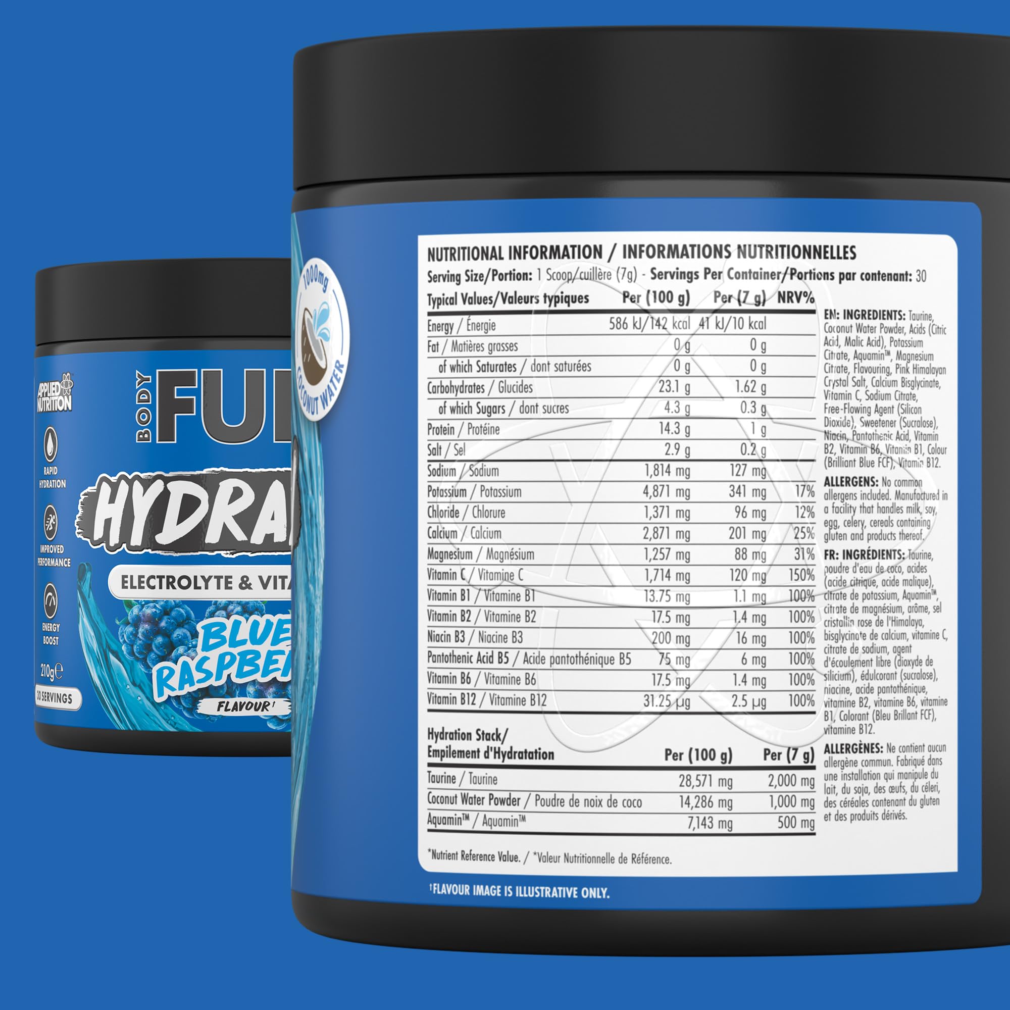 Applied Nutrition BodyFuel Hydration Electrolyte & Vitamin Powder - 30 Servings | Vegan & Halal 7