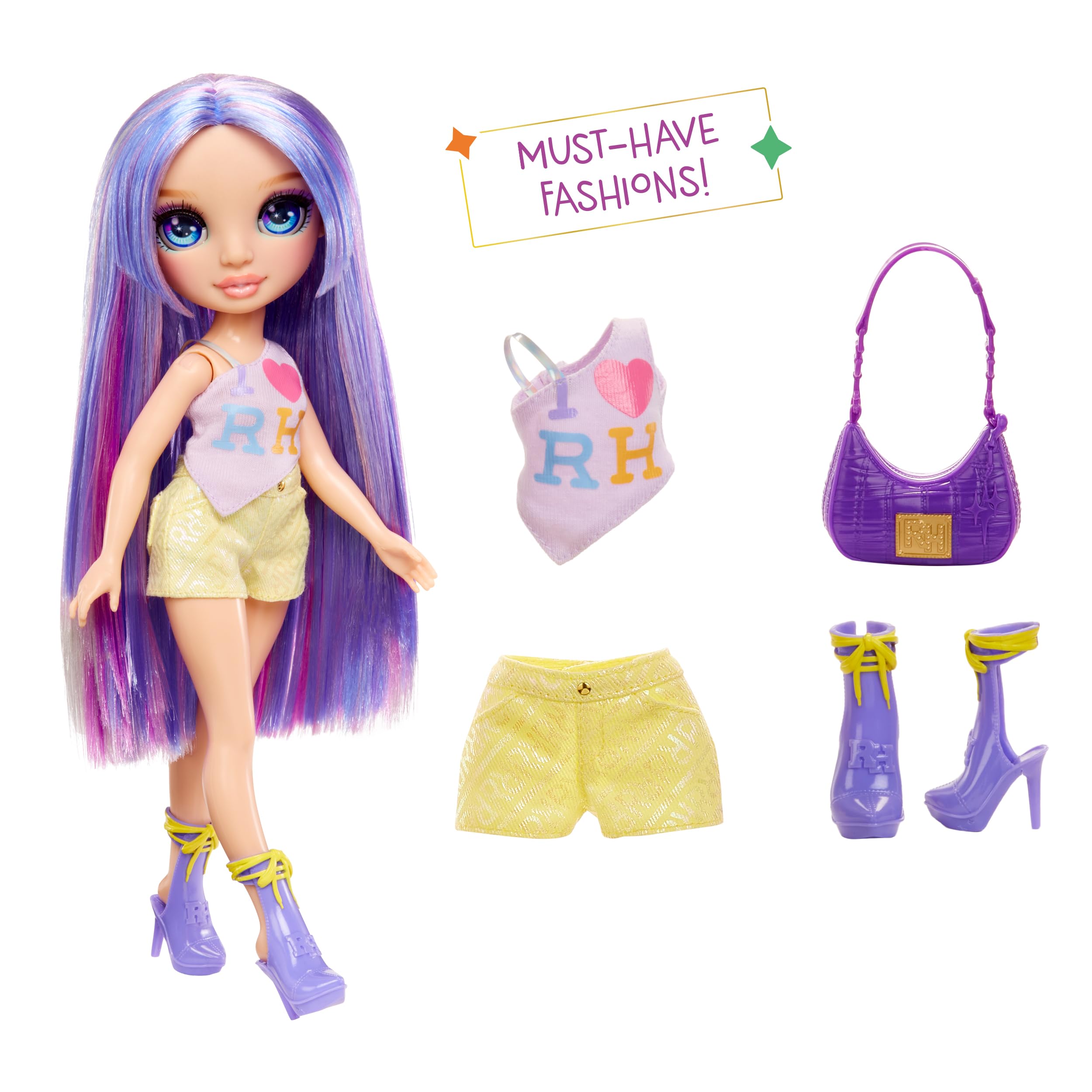 Rainbow High Violet Fashion Doll - 11 Inch Articulated Doll with Purple Outfit | Ages 4+ | Model 547563-EUC 3