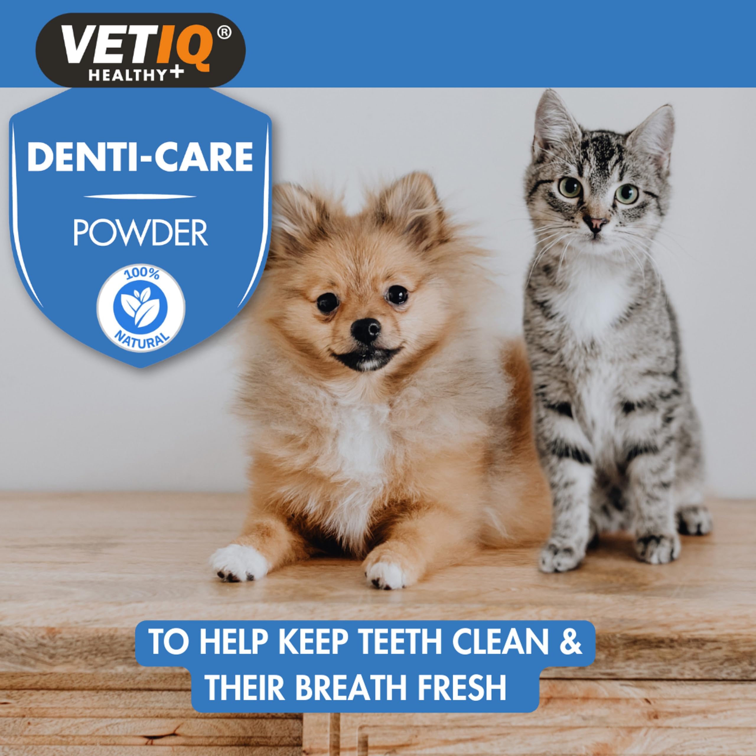 VETIQ Denti-Care Dental Powder for Dogs & Cats – Natural Plaque & Tartar Control, 60g 5