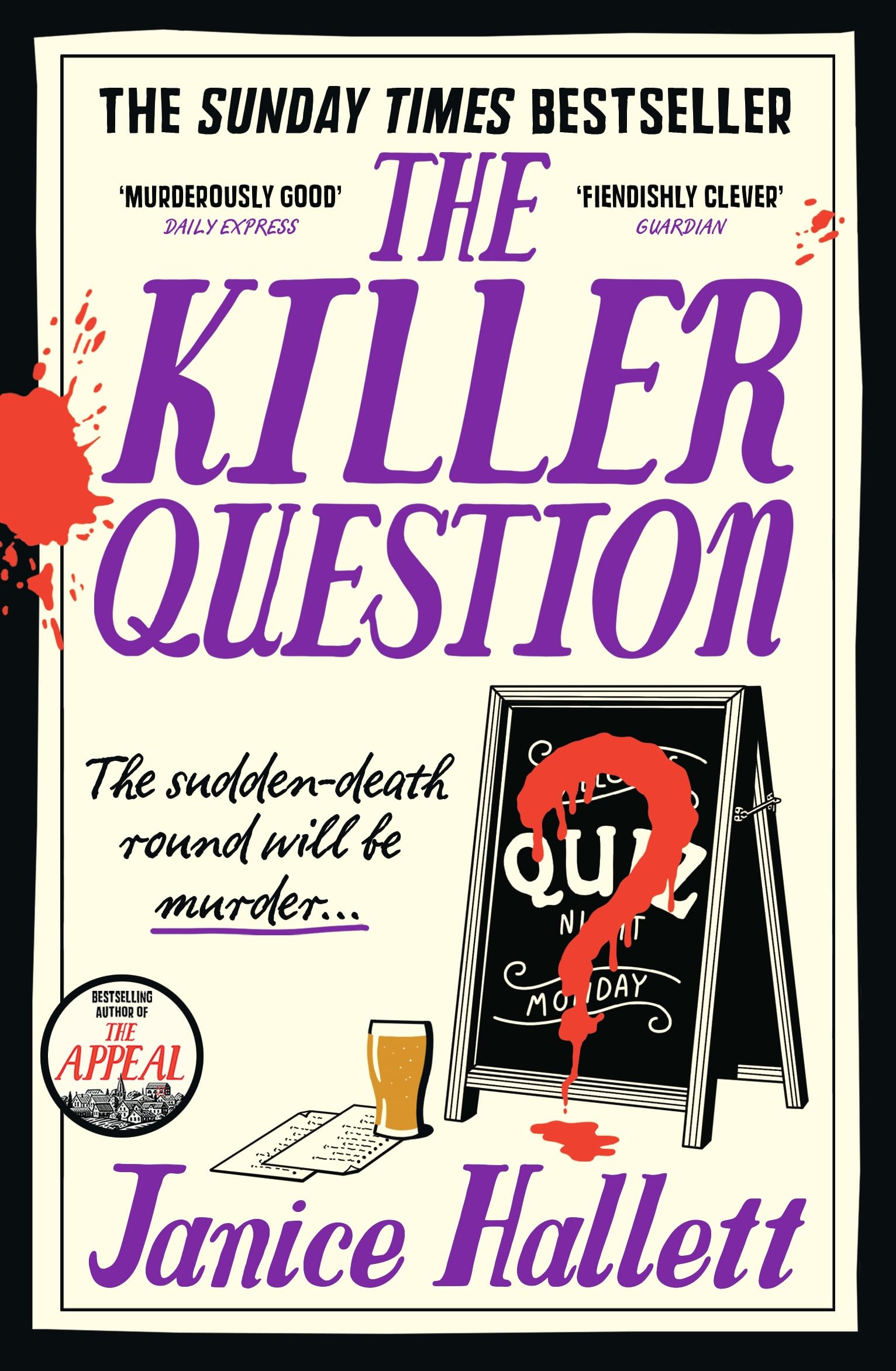 Profile Books The Killer Question by Janice Hallett | Paperback | Mystery Thriller