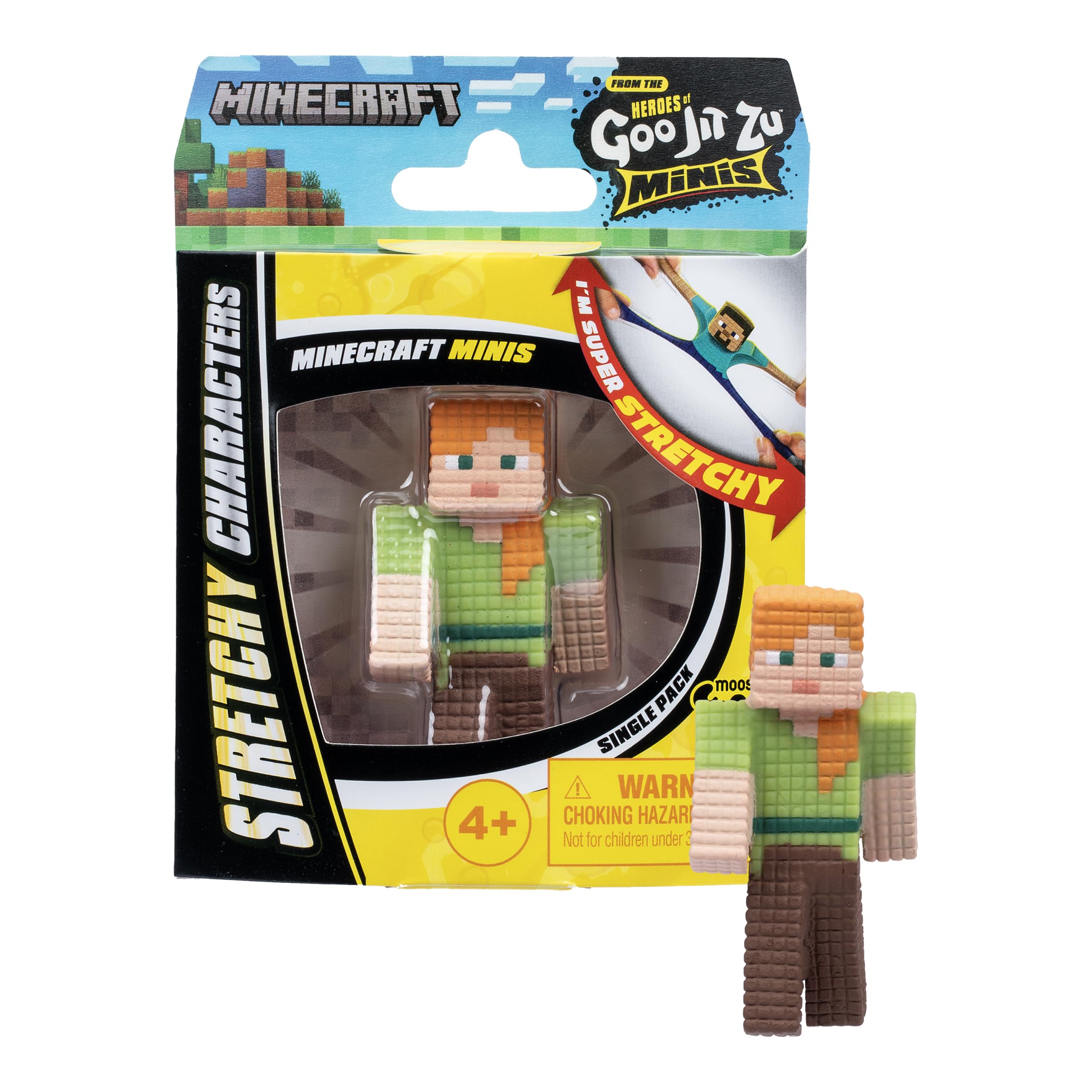 Heroes of Goo Jit Zu Minecraft Minis - Stretchy Toy Figure | 2.5 Inch | Ages 4+ 3
