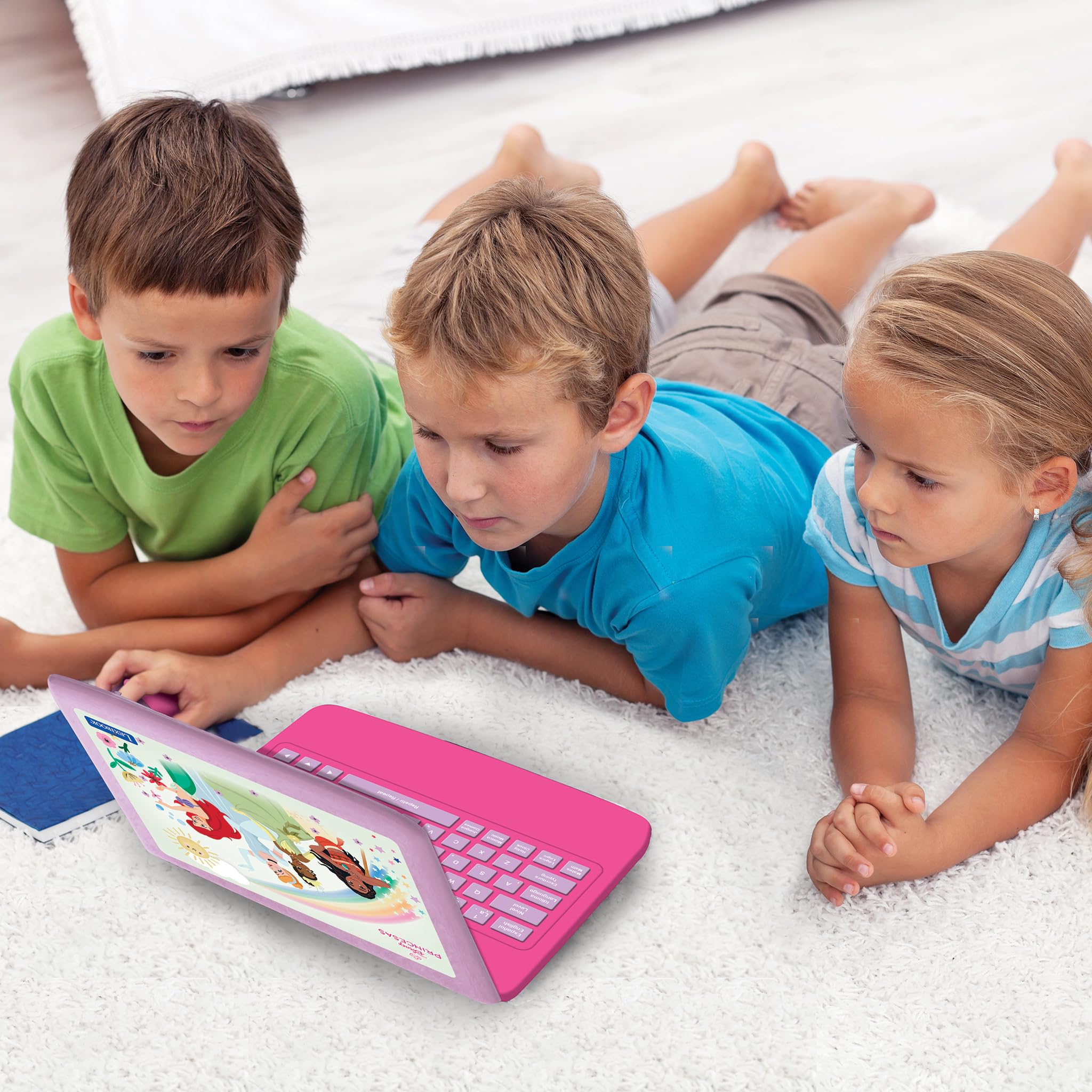 LEXIBOOK Disney Princess Bilingual Educational Laptop - Spanish/English Learning for Kids 7