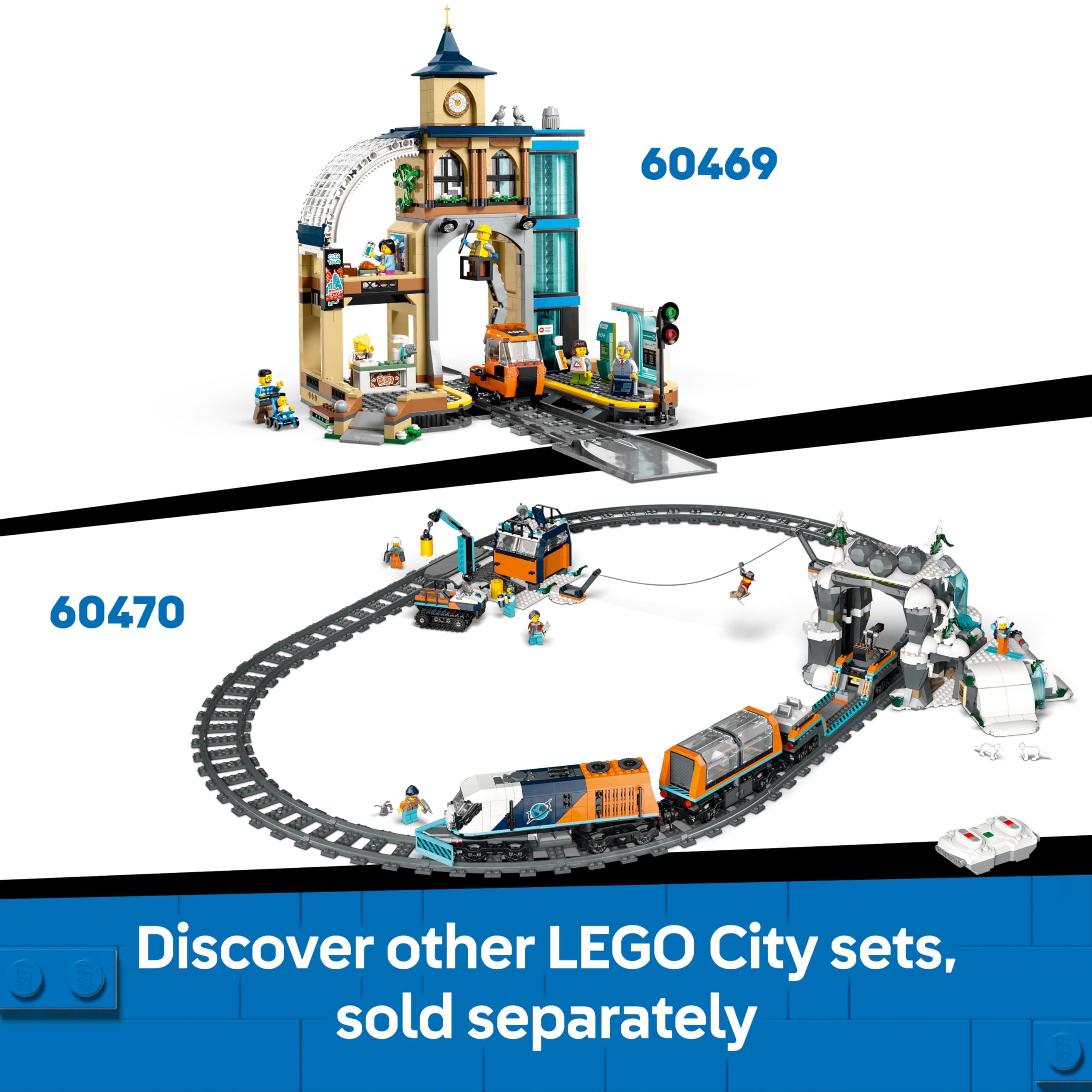 LEGO City Arctic Explorer Science Lab Truck - Building Set with Minifigures & Snowmobile for Ages 8+ 3
