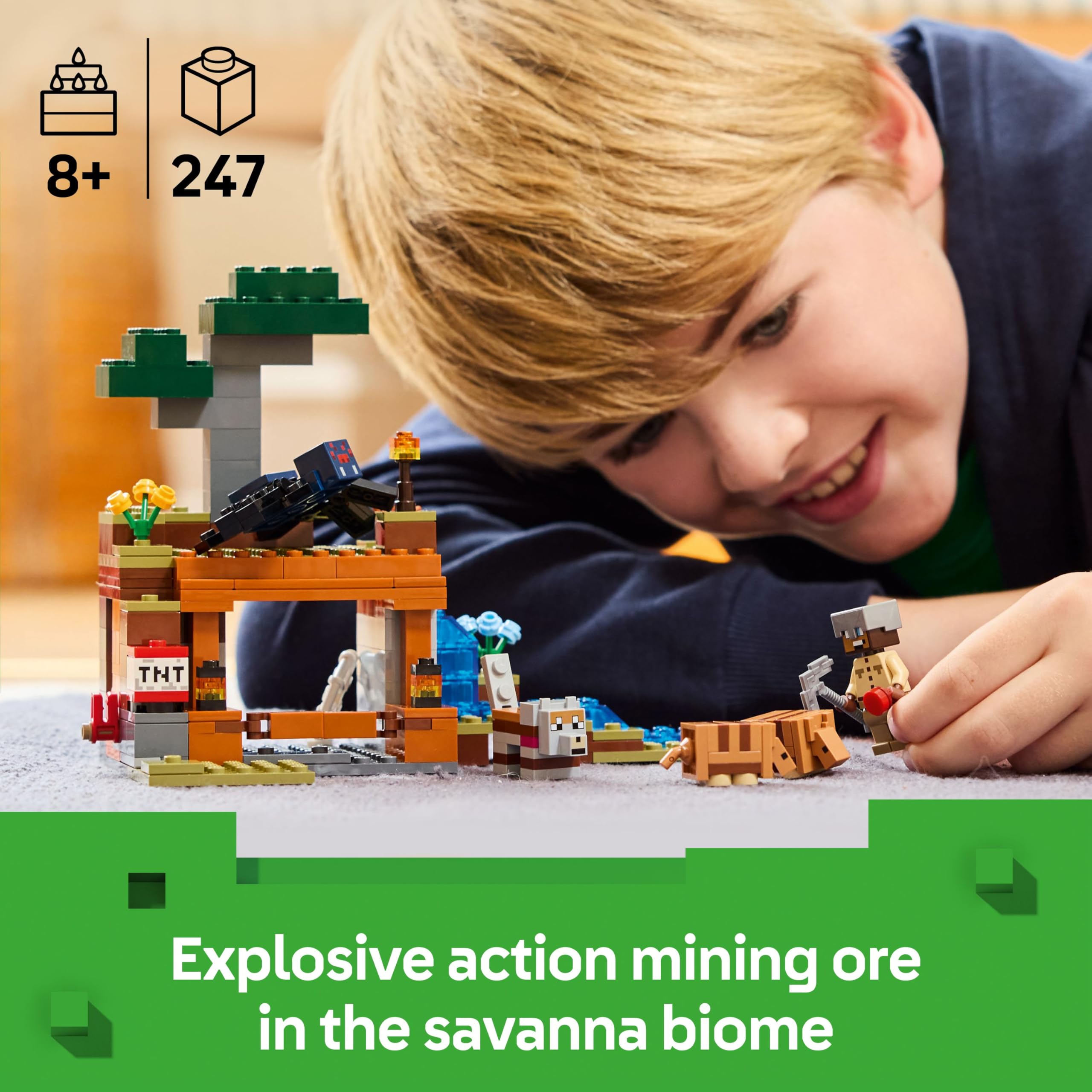 LEGO Minecraft The Armadillo Mine Expedition 21269 - Building Set for Kids 8+ 10