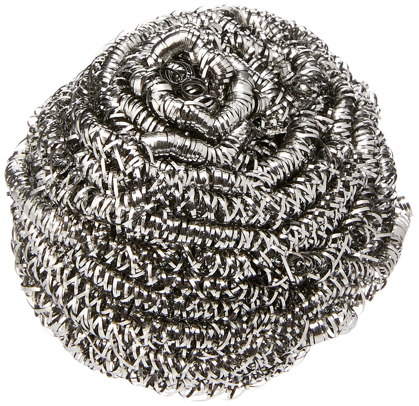 Spontex Tough Steel Metal Scourers - 4 Count | Powerful Cleaning | 90% Recycled Steel
